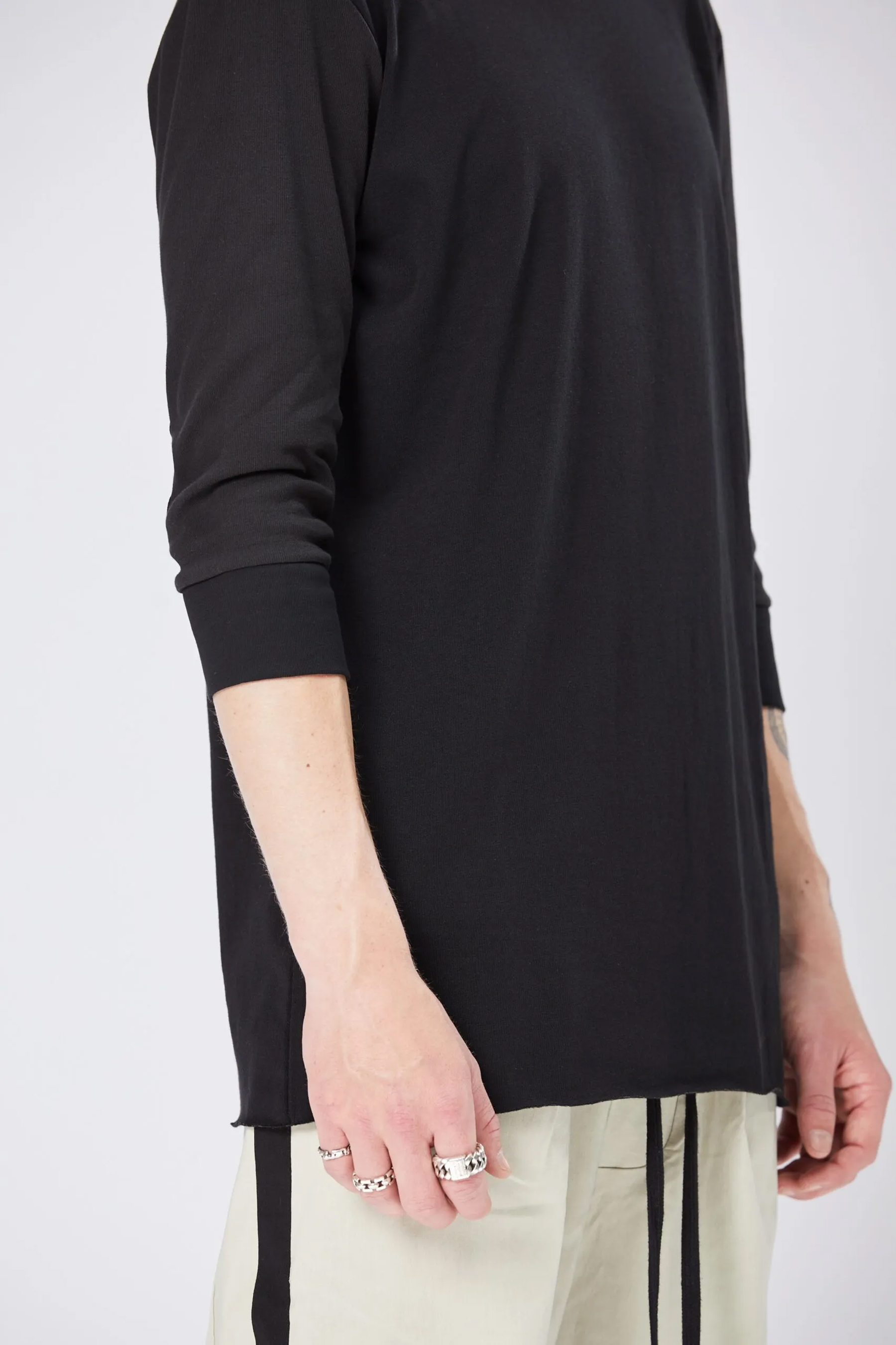 THOM KROM Longsleeve Cotton Blend Jersey T-Shirt