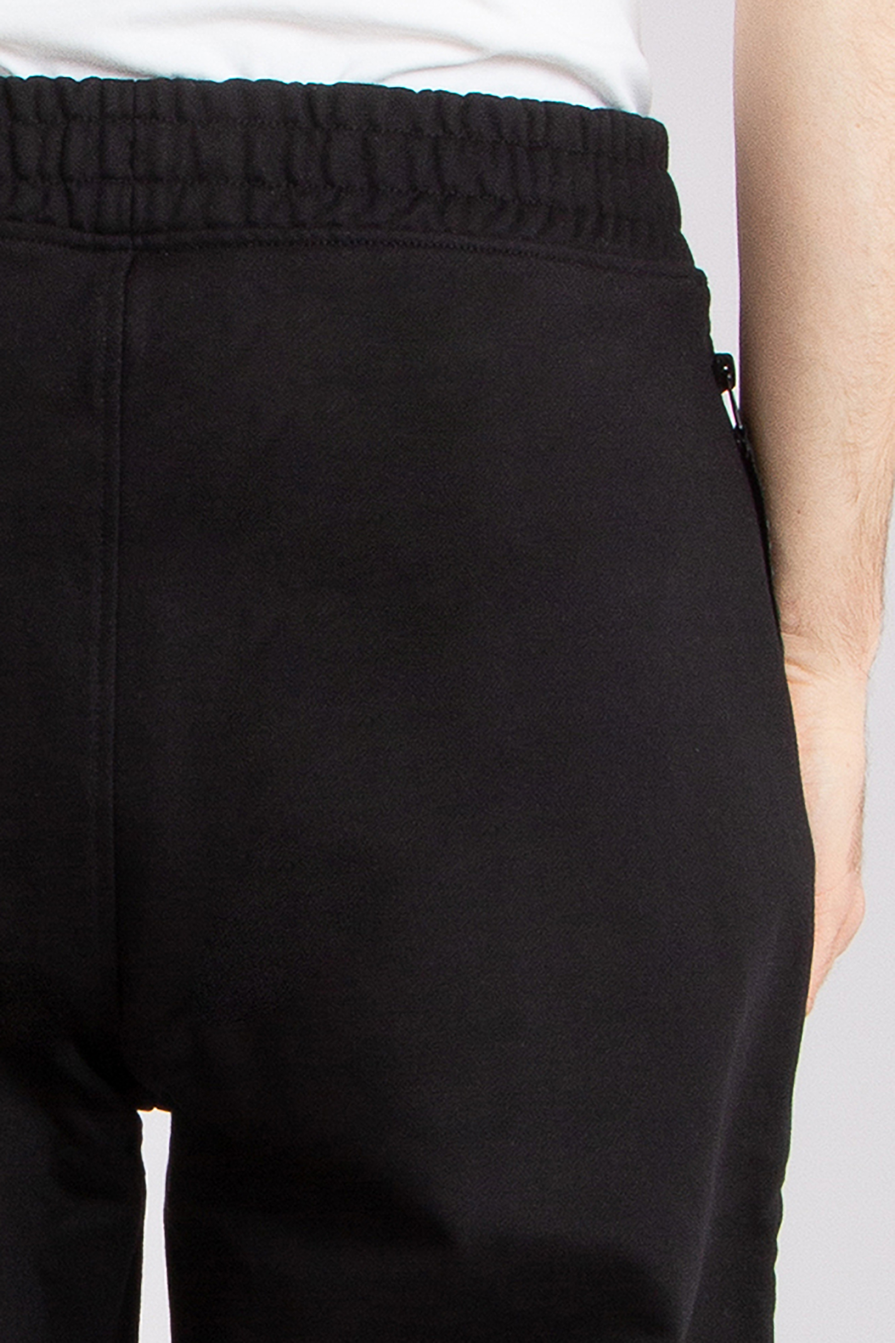 HUGO Super Black Cotton Fleece Sweatpants Detechtros