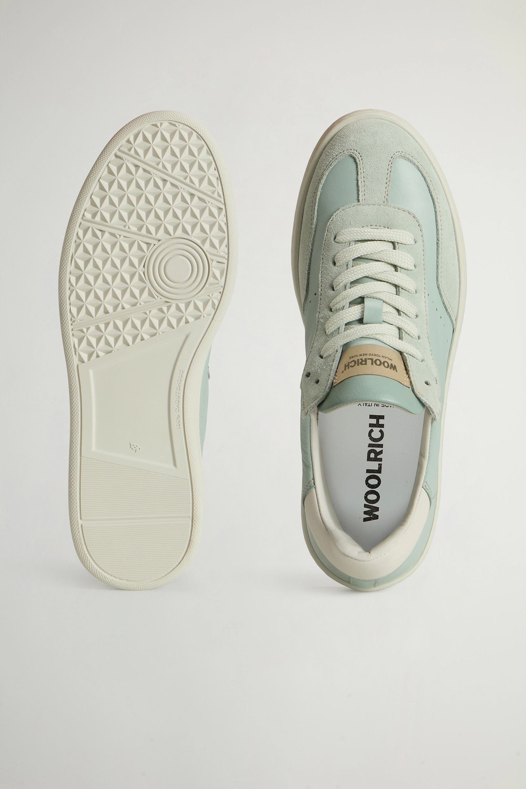 WOOLRICH Leather & Suede Sneakers Swing Court