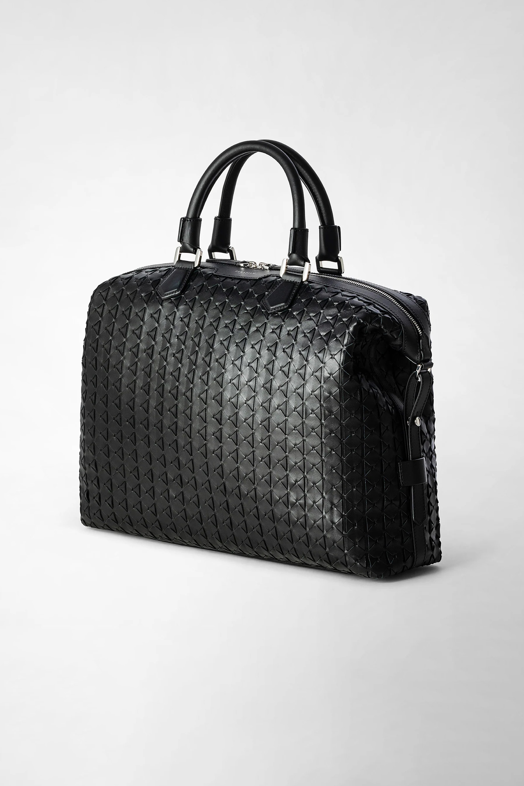 SERAPIAN Mosaico Leather Briefcase