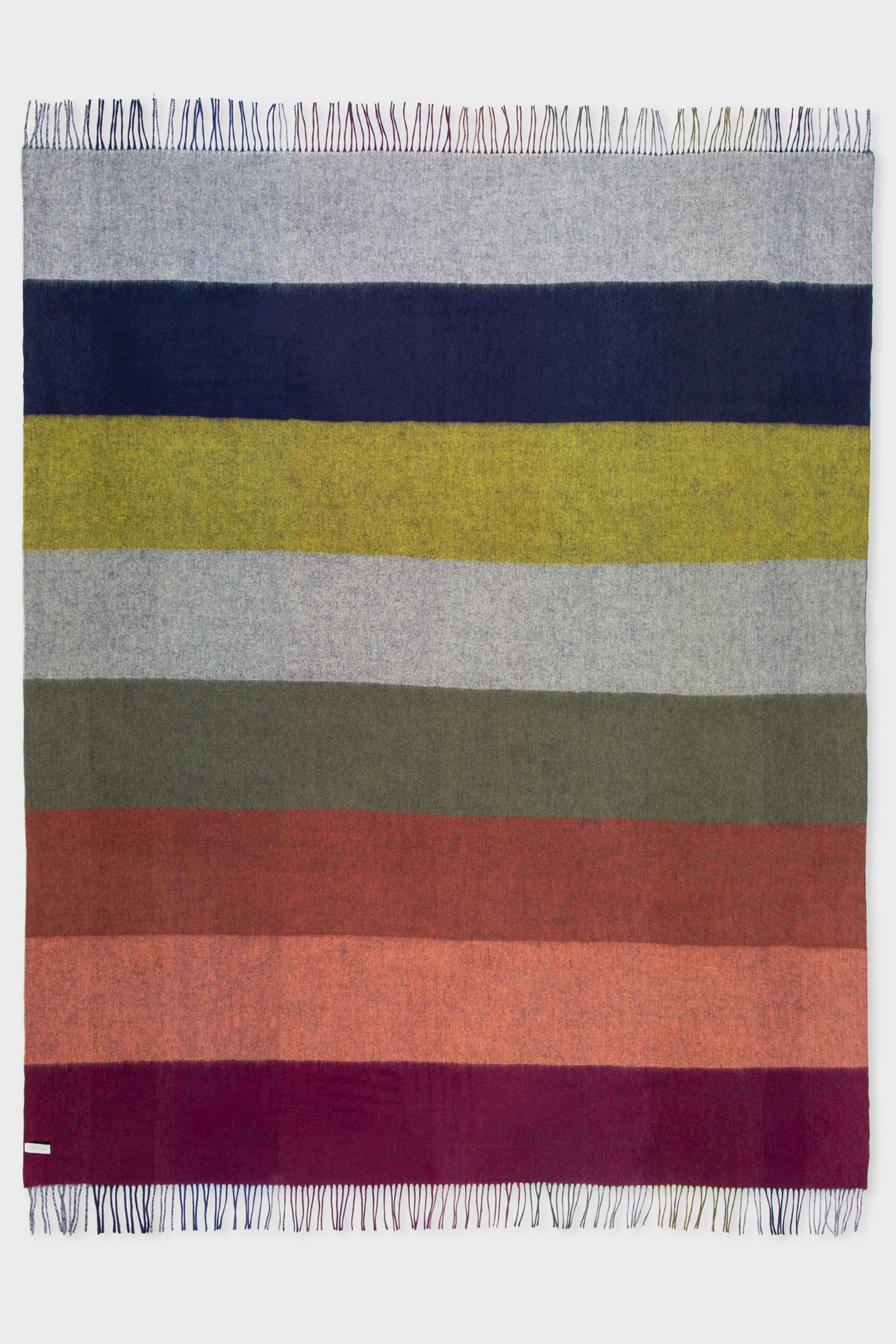 PAUL SMITH Graphic Stripe Cashmere Blend Blanket