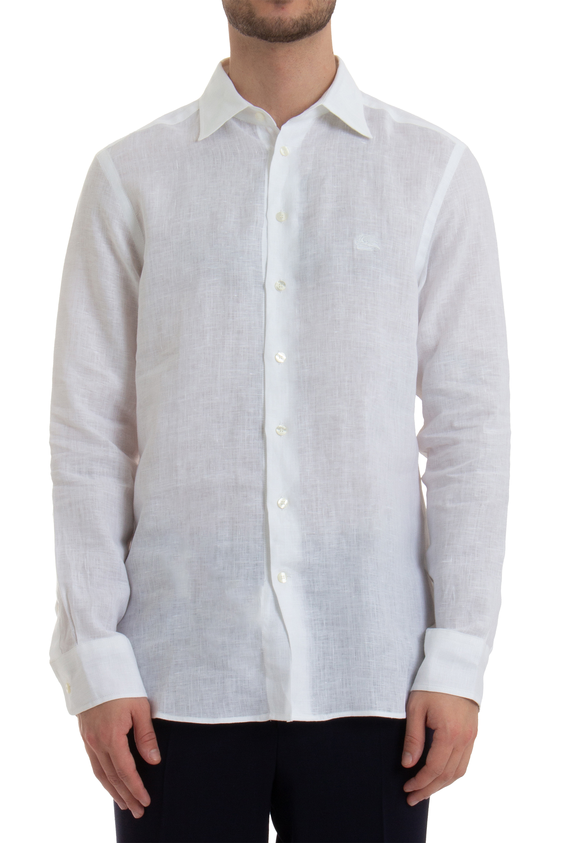 ETRO Embroidered Linen Shirt