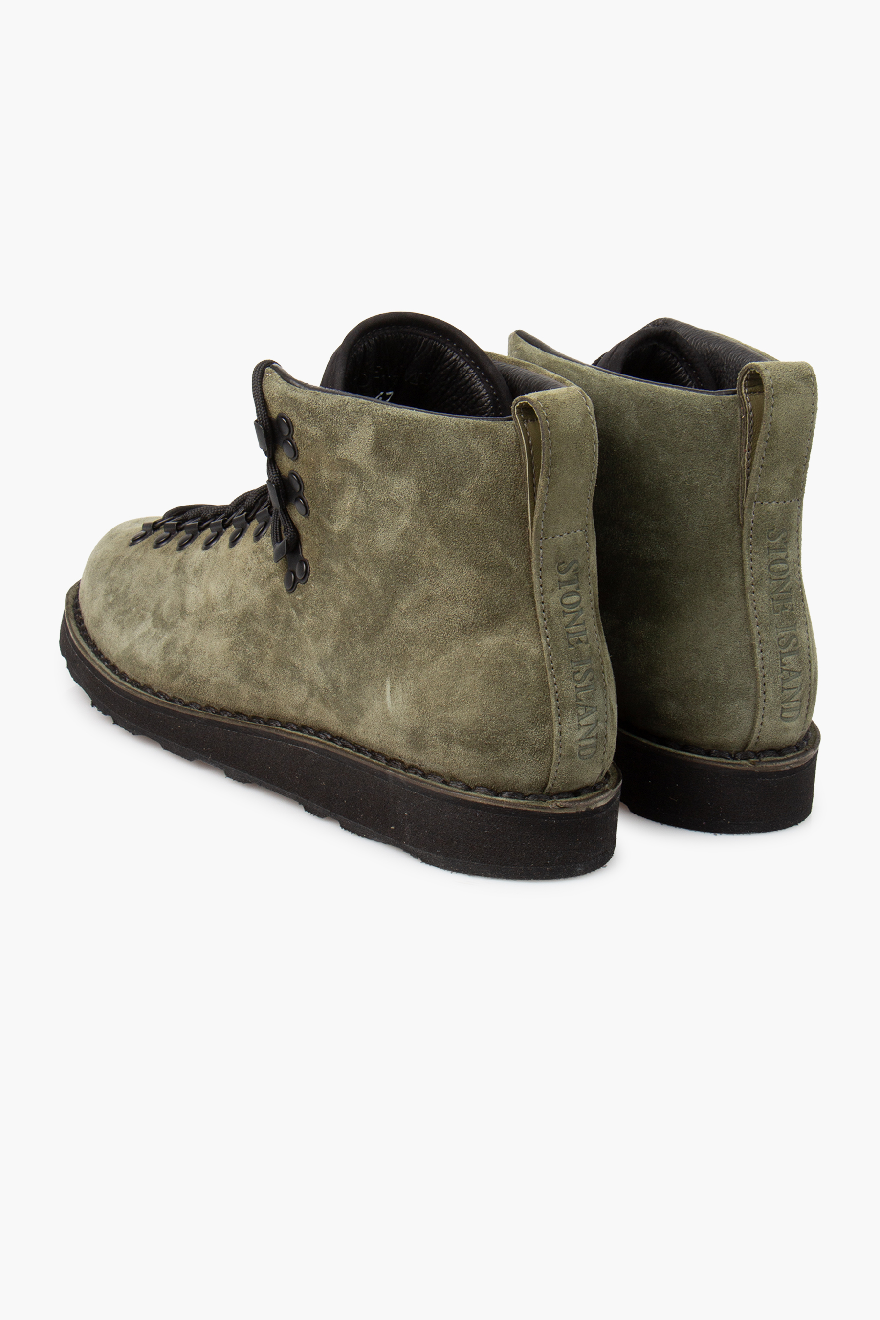 STONE ISLAND Split Leather Ankle Boots