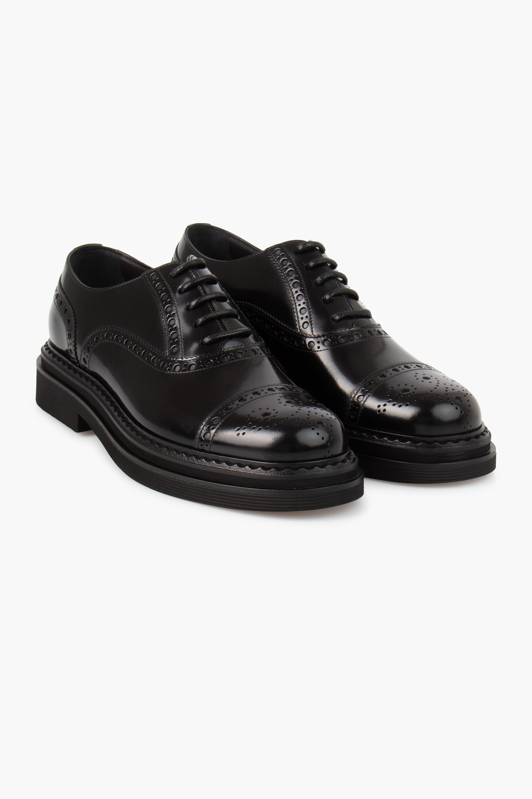 DOLCE & GABBANA Brushed Leather Oxfords