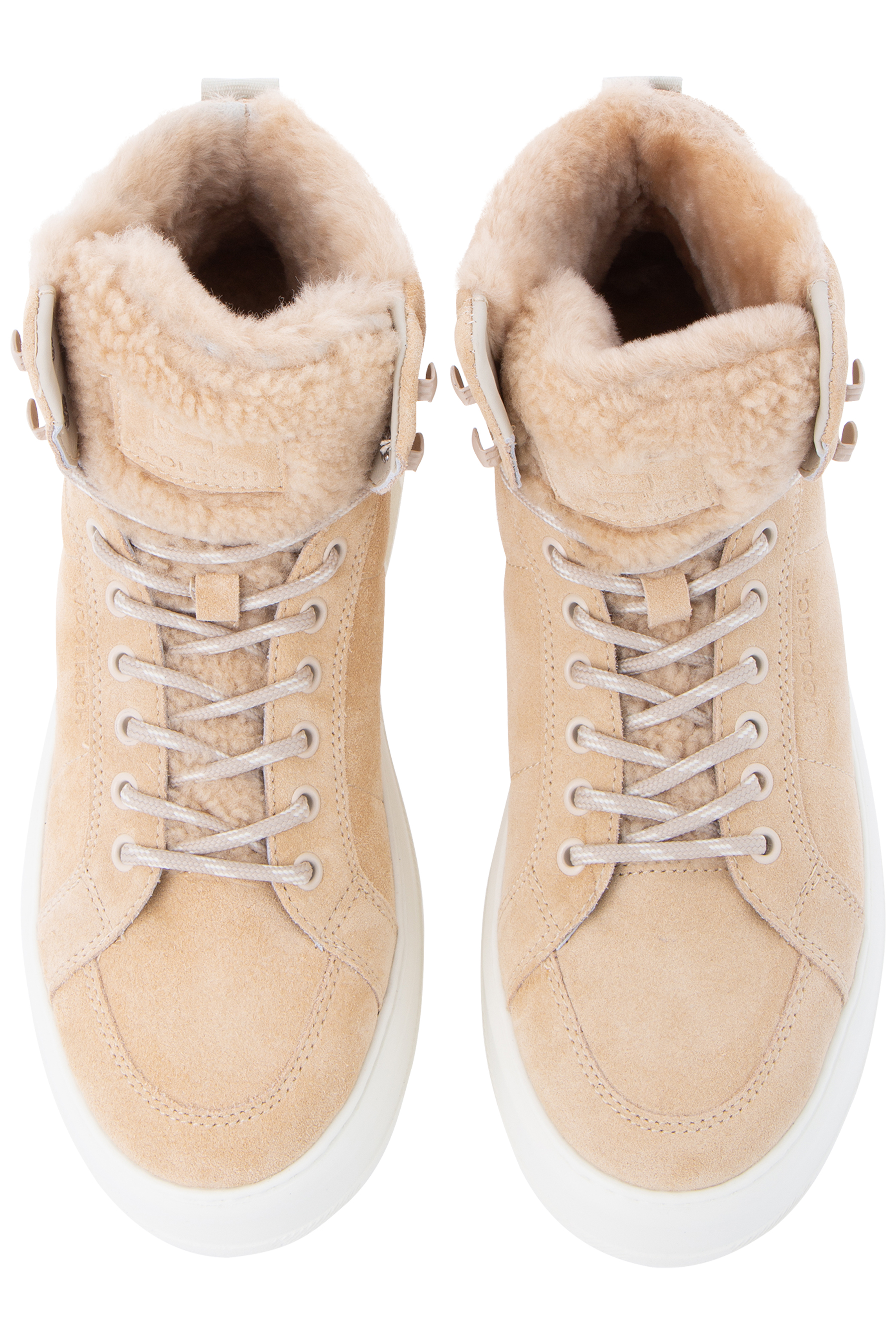 WOOLRICH Padded High Ankle Suede Sneakers Montone