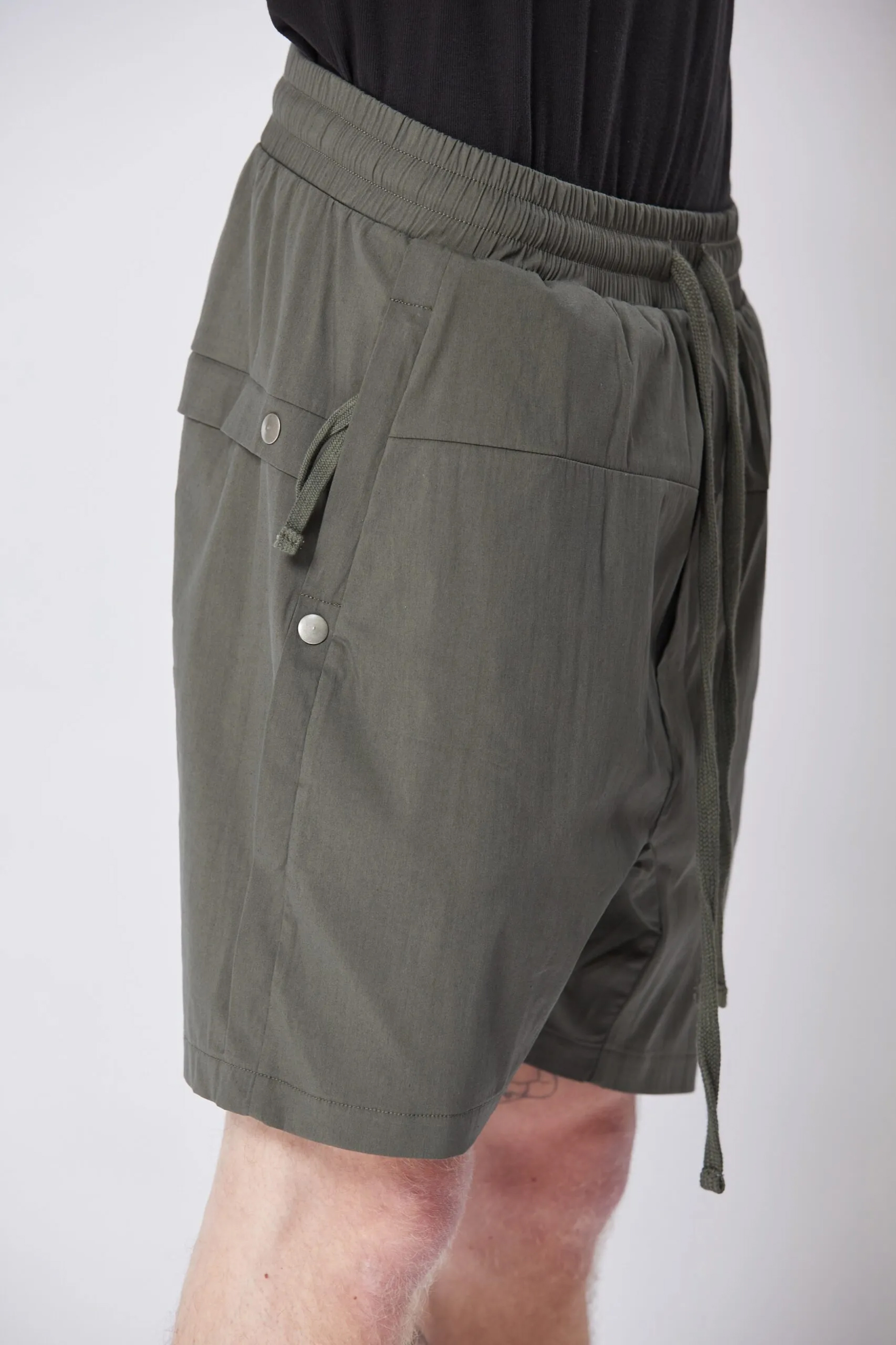 THOM KROM Woven Stretch Cotton Shorts