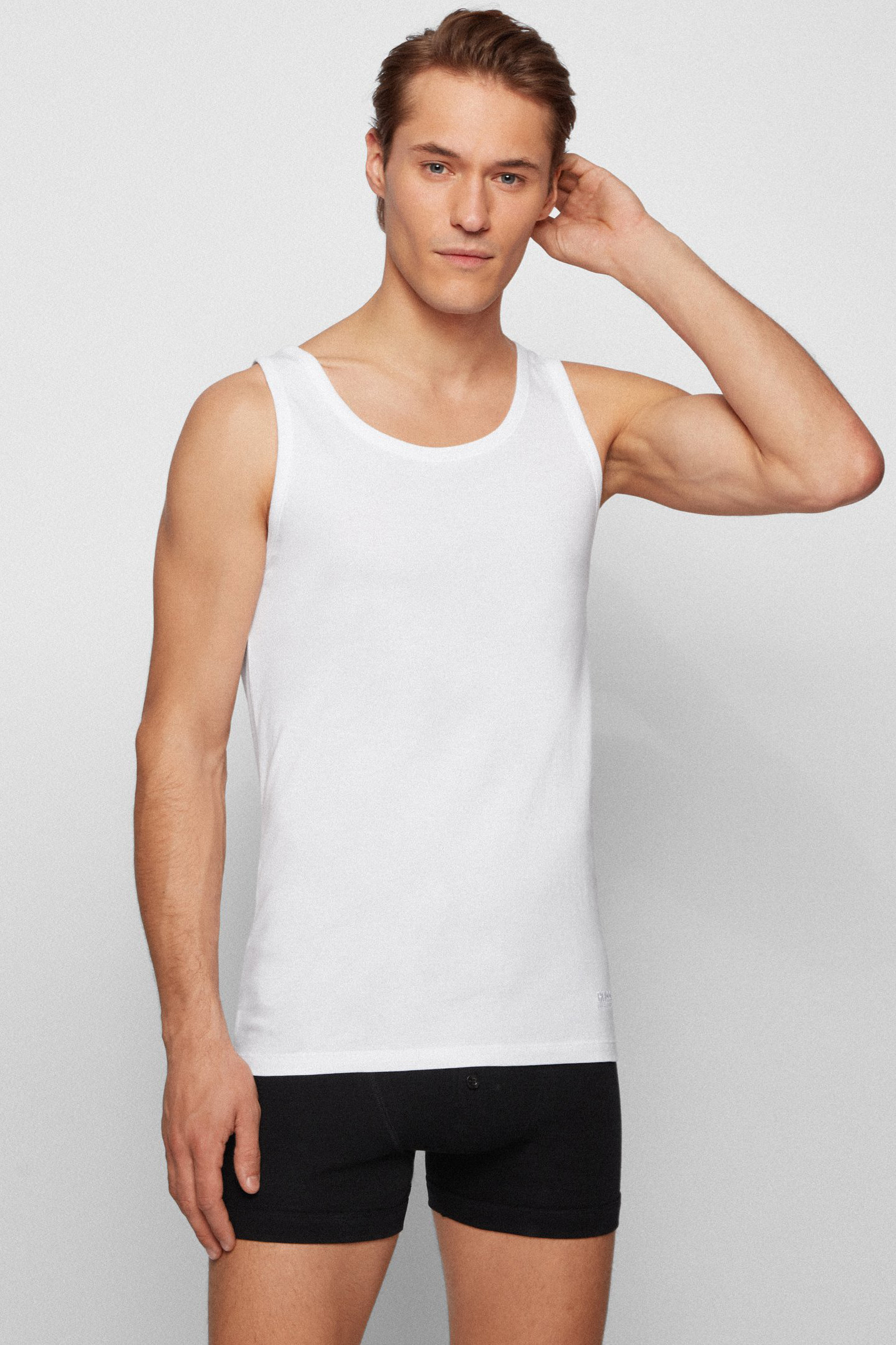 BOSS 3-Pack Cotton Stretch Tank Tops