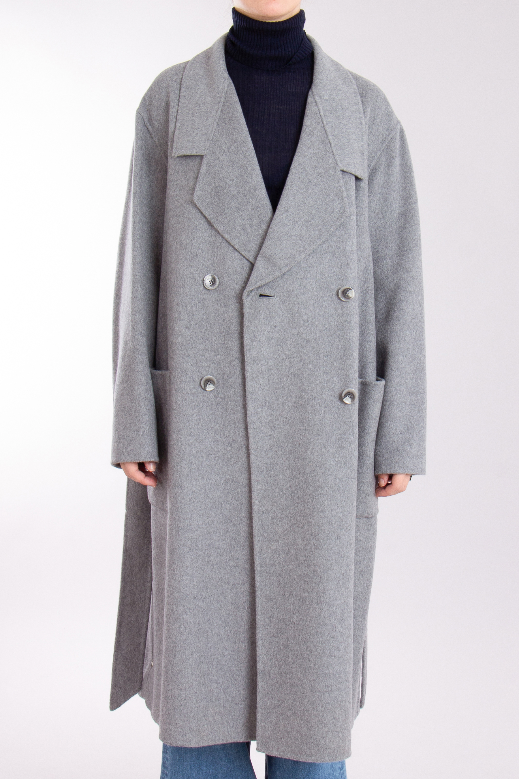 BOSS Recycled Double Face Wool Blend Coat Clibar