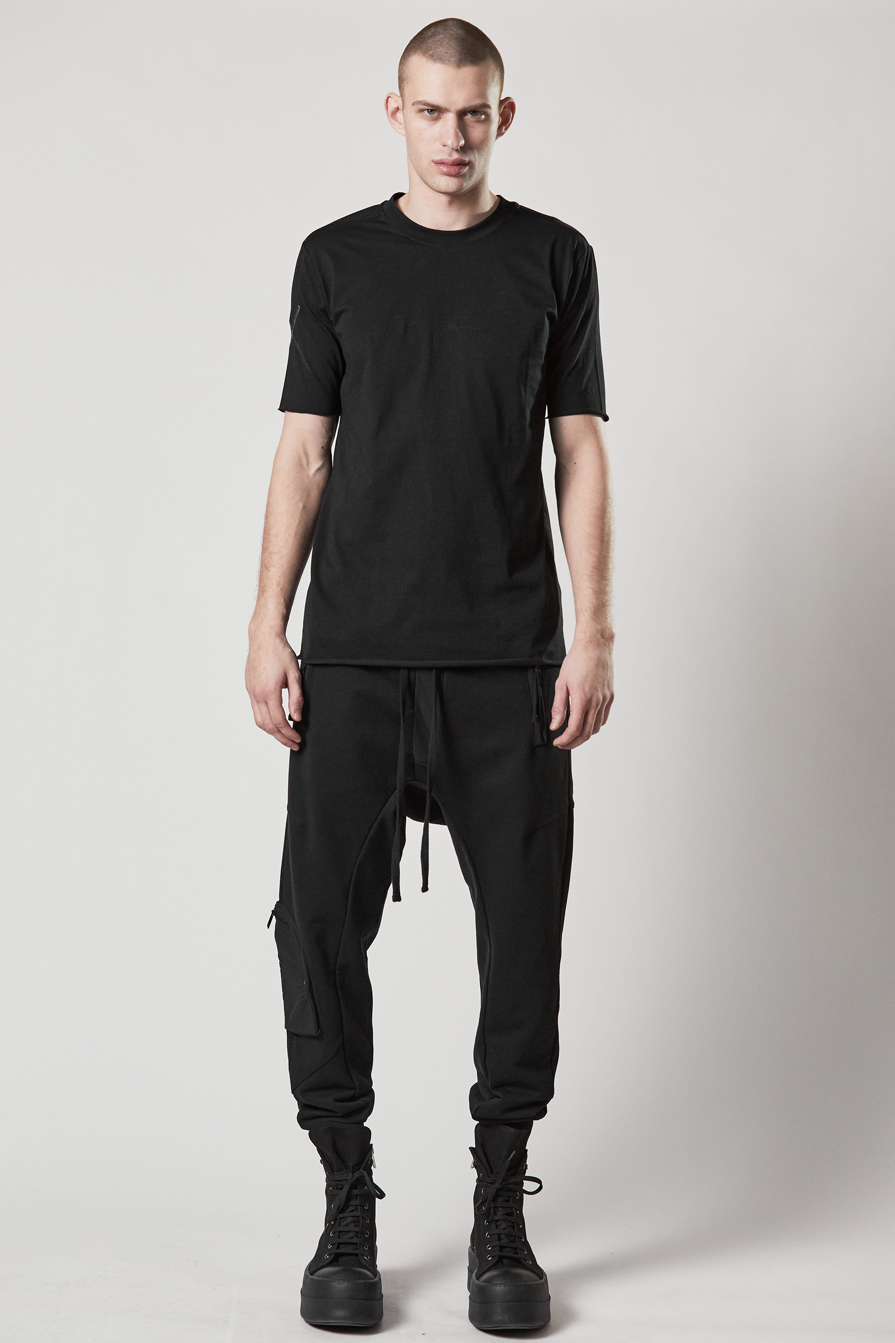 THOM KROM Drop Crotch Cotton Jersey Pants