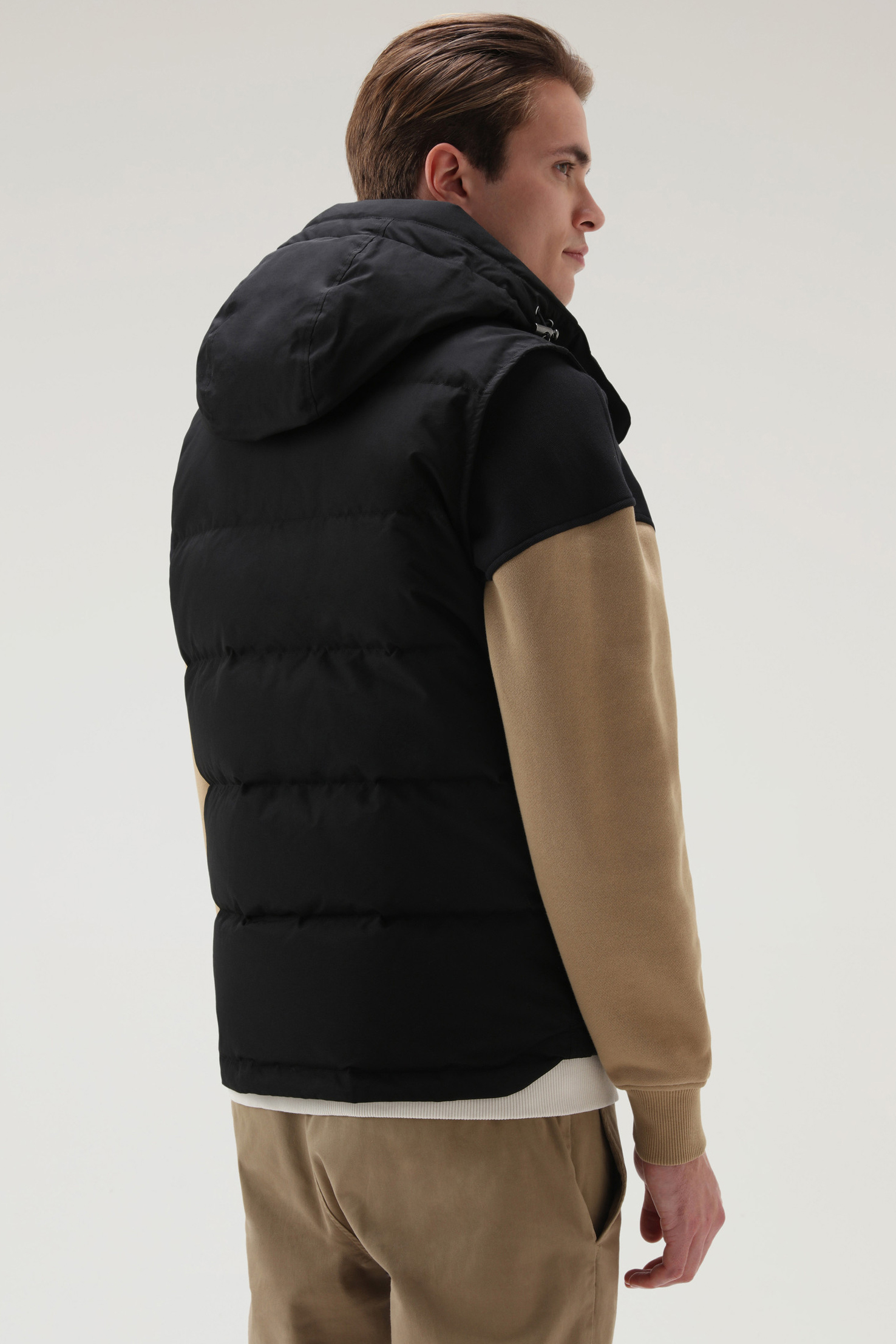 WOOLRICH Hooded Down Vest Aleutian