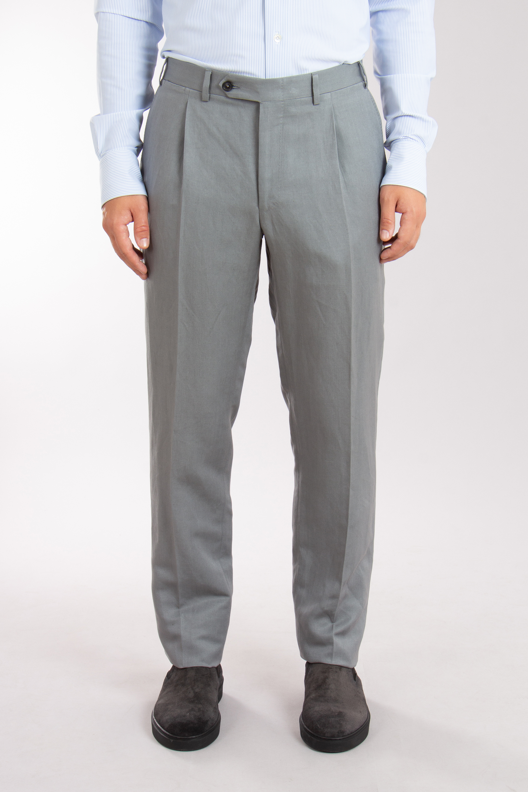 CANALI Linen-Silk Blend Pants