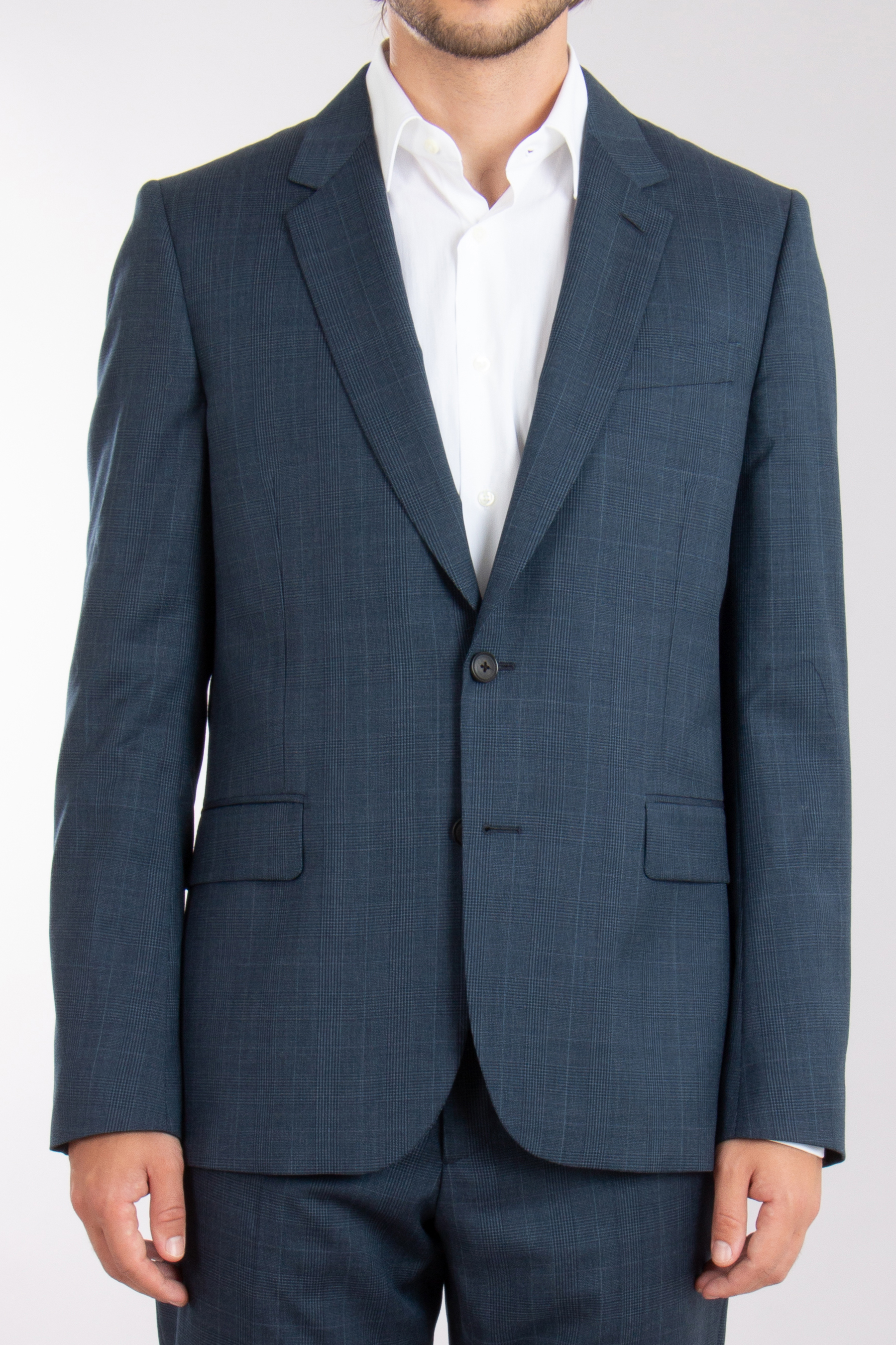 PAUL SMITH Tailored Fit Checked Wool Suit