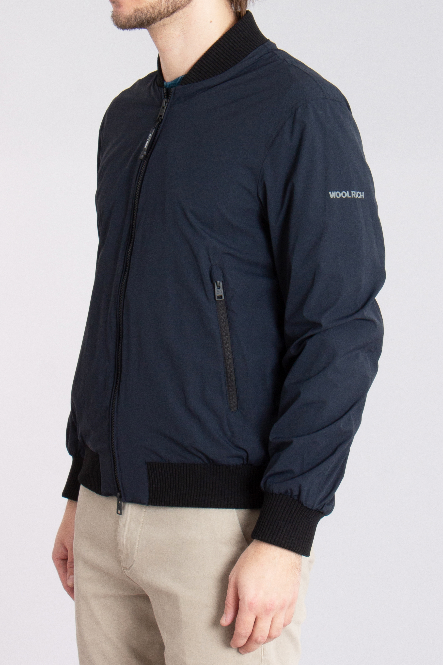 WOOLRICH Matt Stretch Bomber Jacket