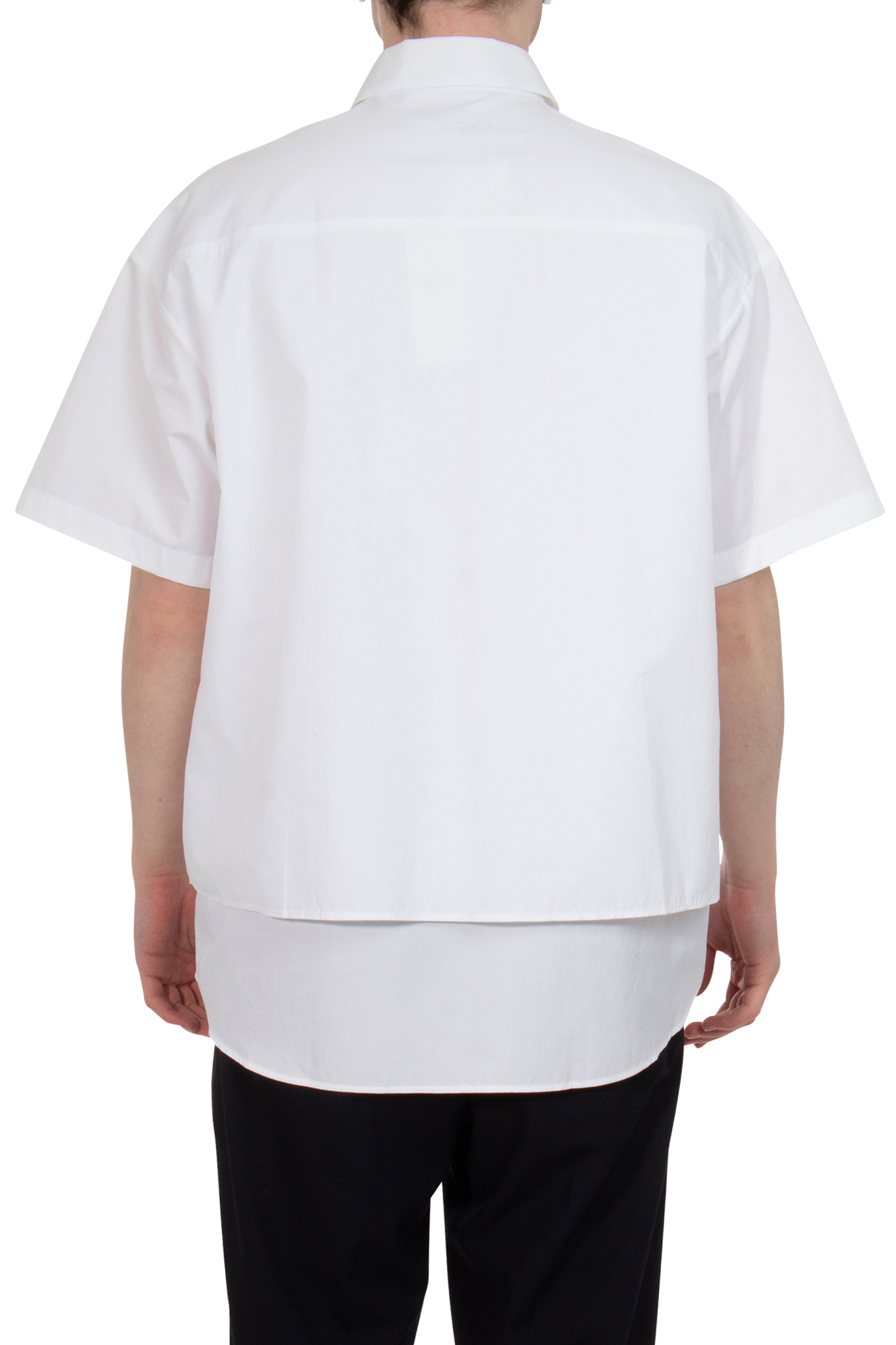 MAISON KITSUNÉ Layered Cotton Short-Sleeve Shirt