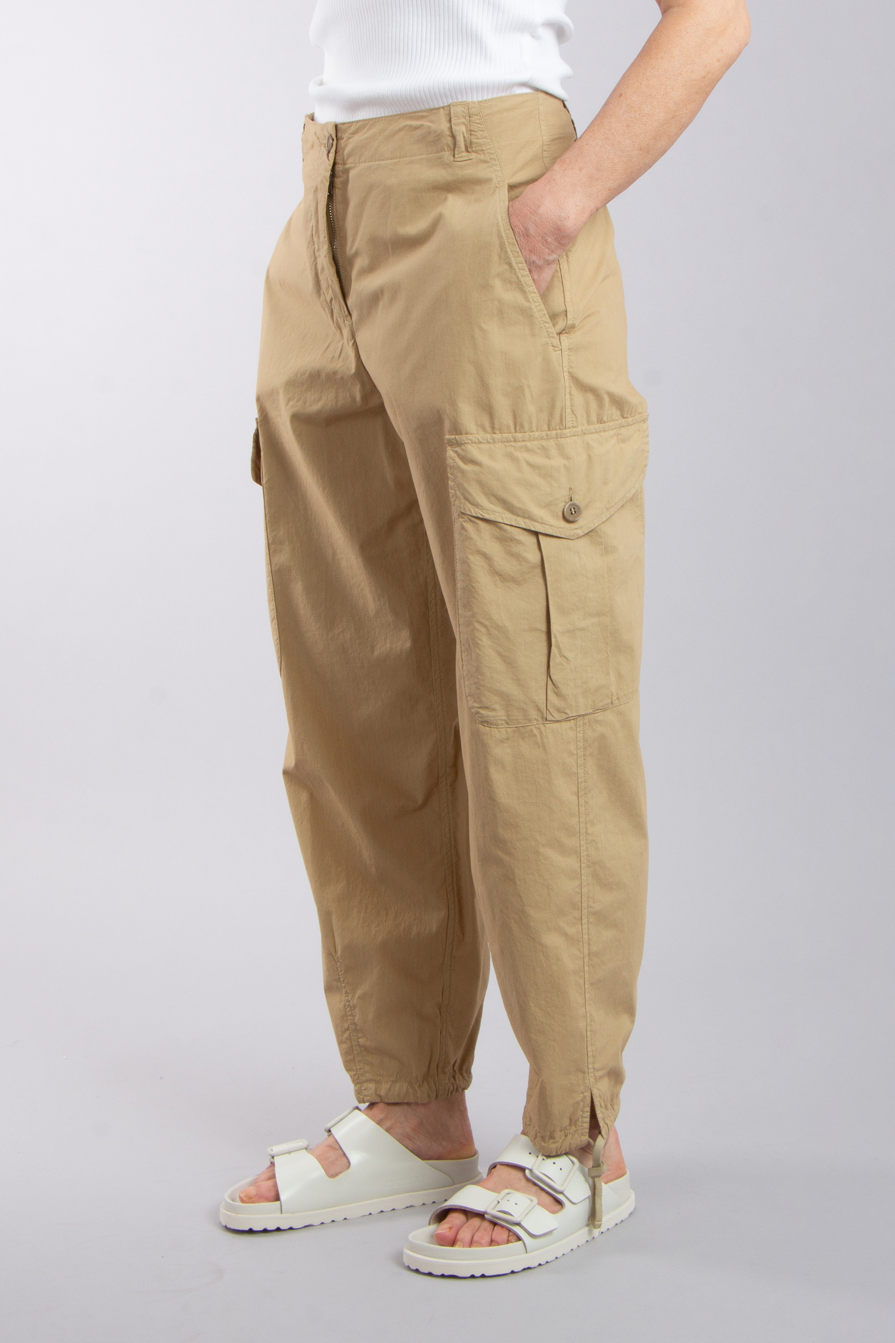 ASPESI Cotton Poplin Cargo Pants