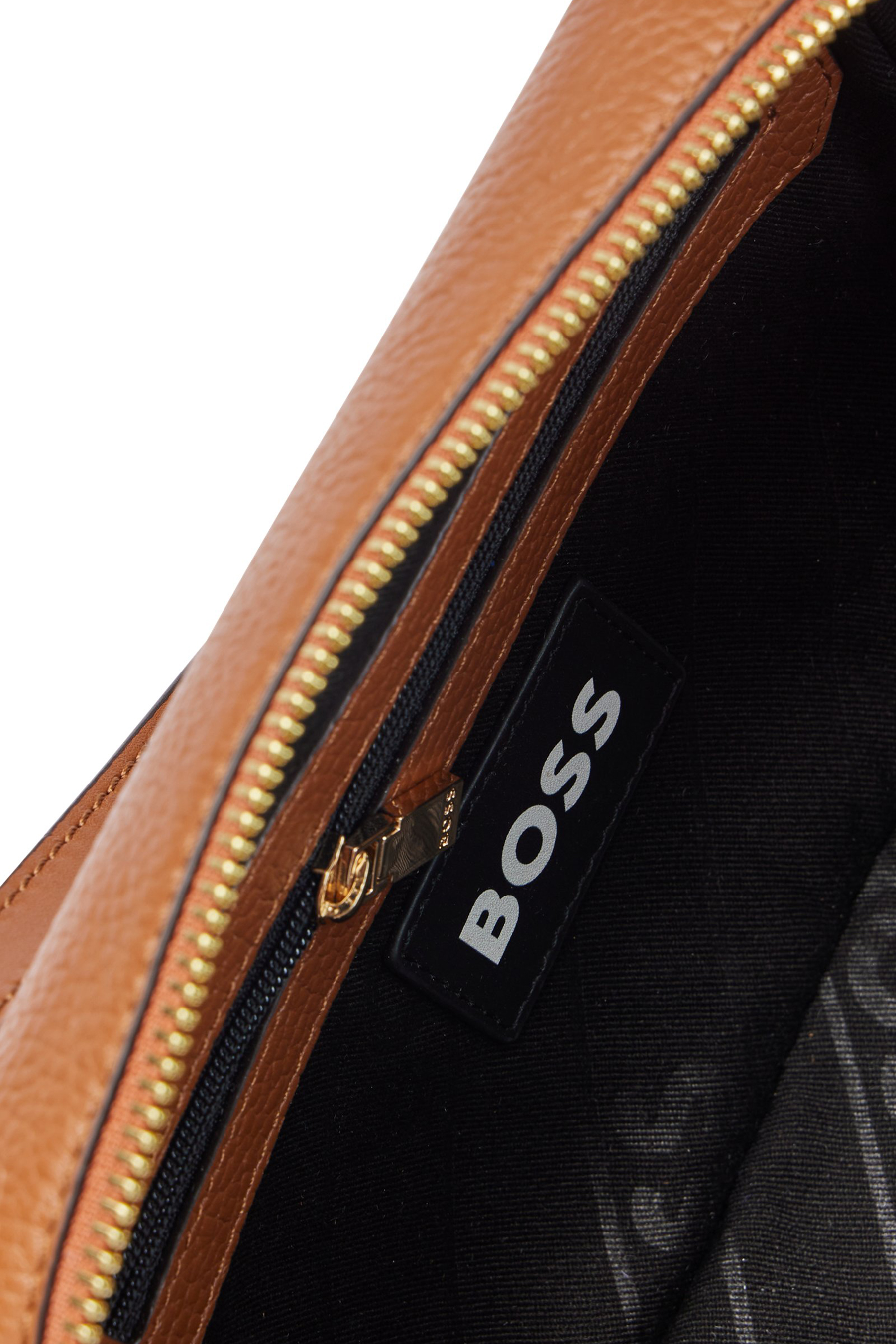 BOSS Grained Leather Crossbody Bag Ivy