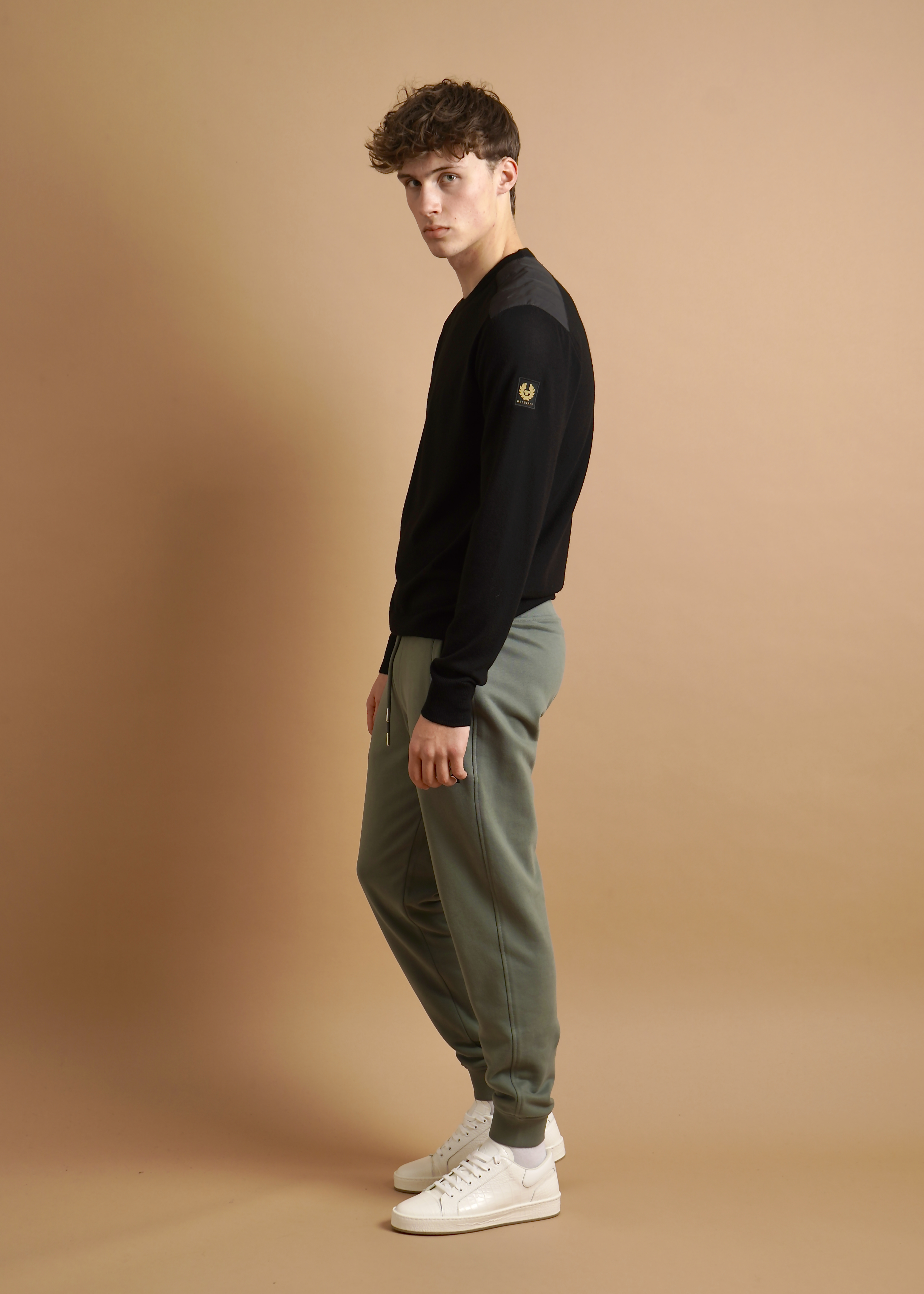 BELSTAFF Loopback Cotton Fleece Sweatpants