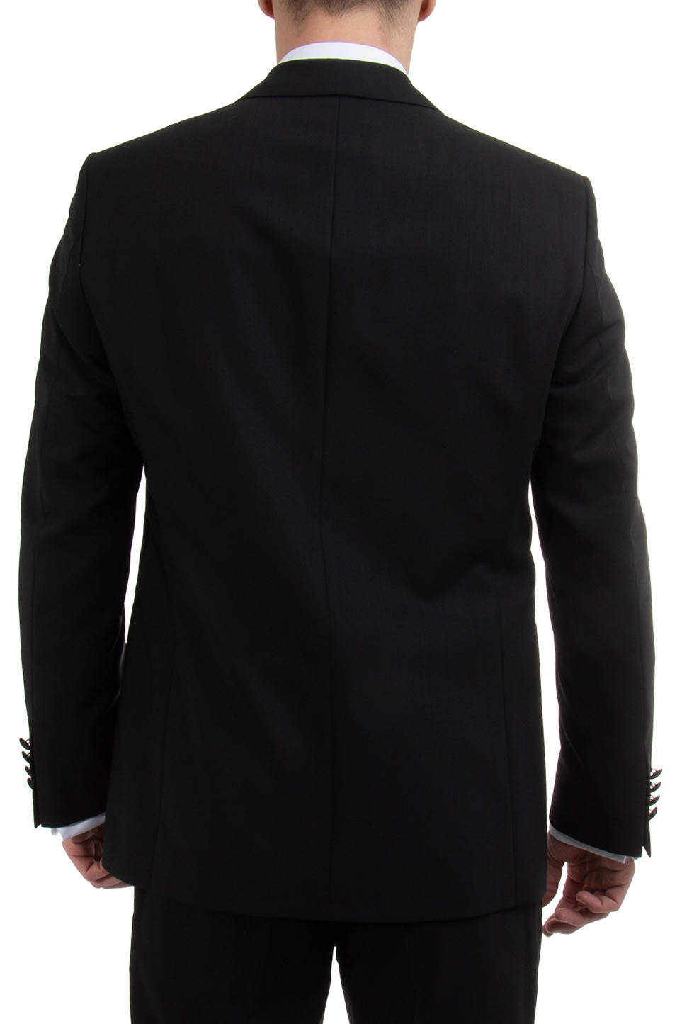 DRESSLER Shaped Fit Virgin Wool Tuxedo Jacket