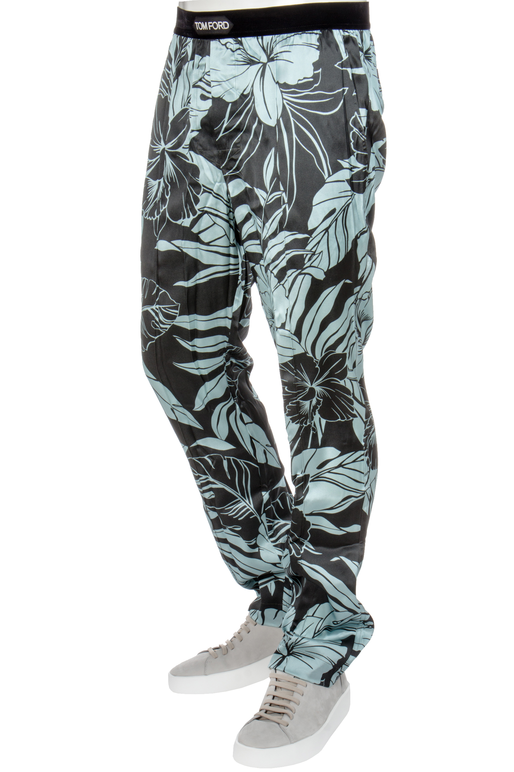 TOM FORD Hibiscus Print Silk Pajama Pants