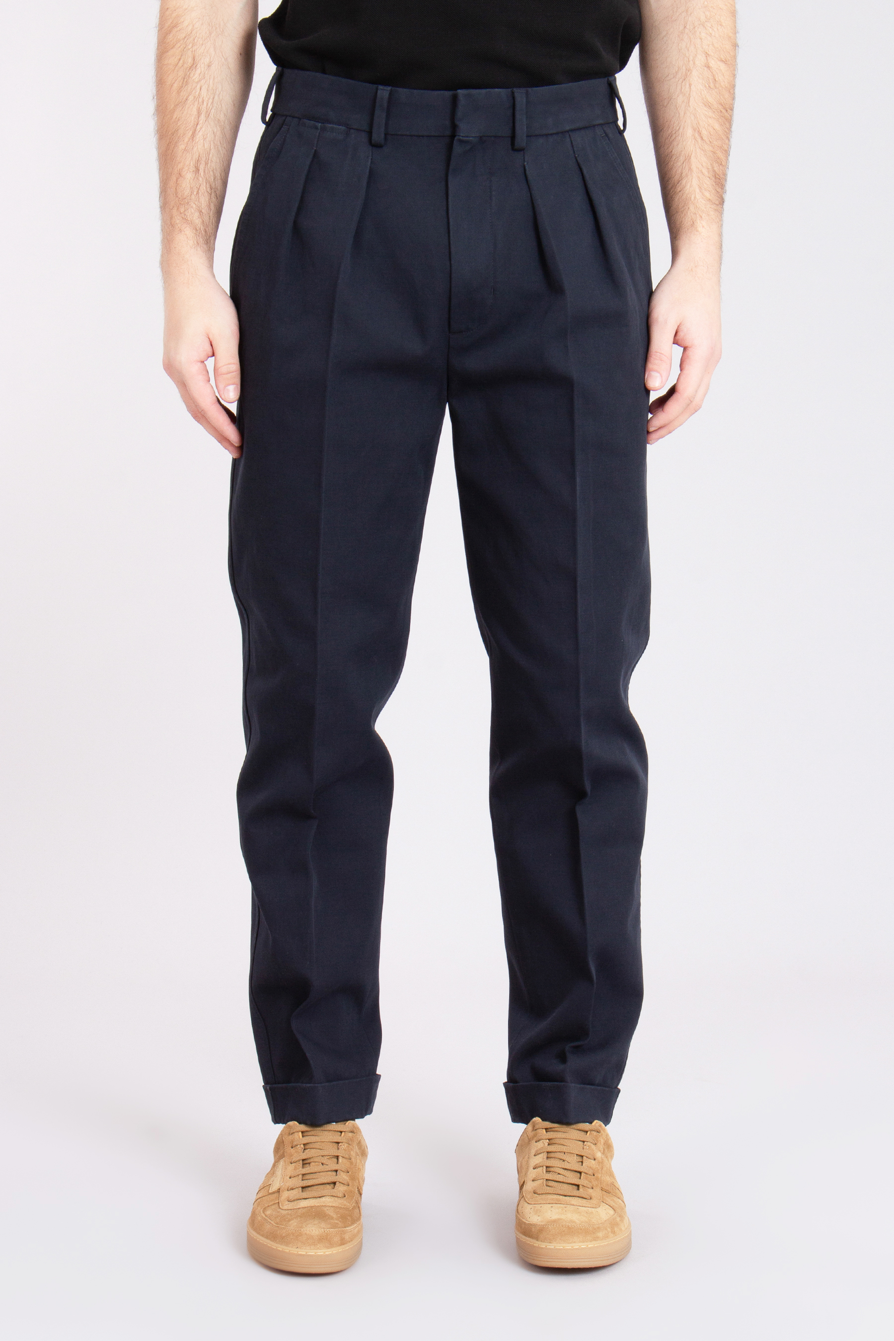 TOM FORD Organic Cotton Pleated Pants