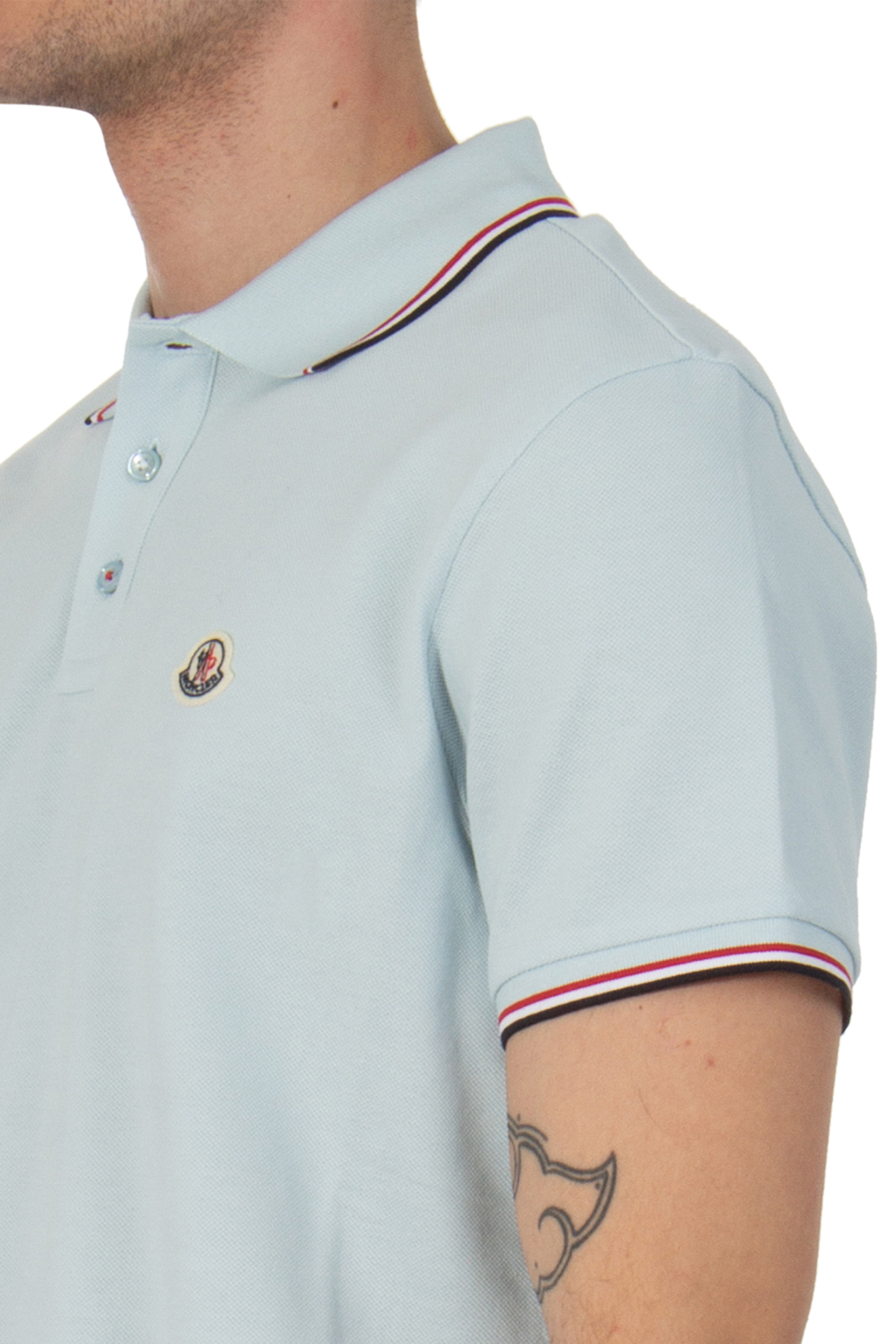 MONCLER Cotton Piqué Polo Shirt