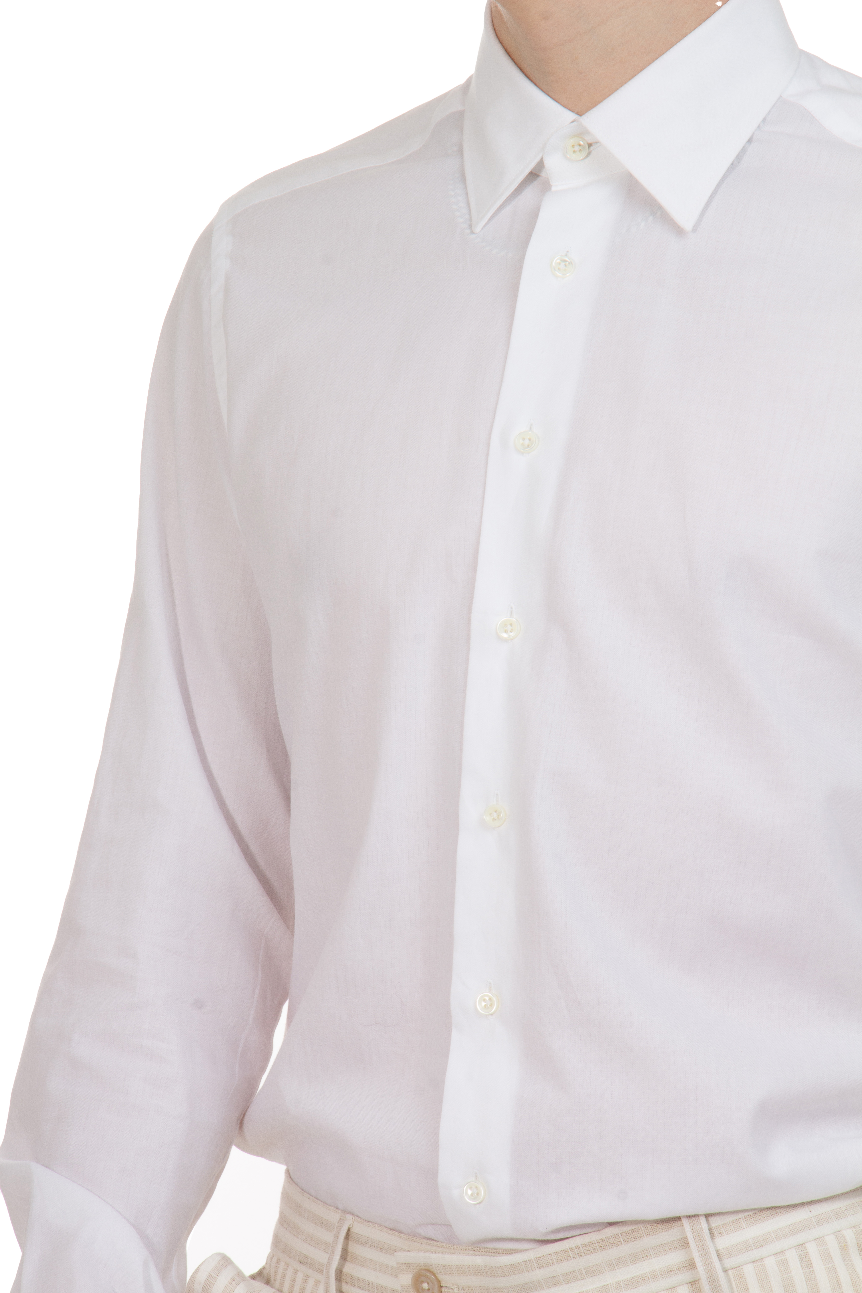 EMANUELE MAFFEIS Slim Fit Cotton Shirt