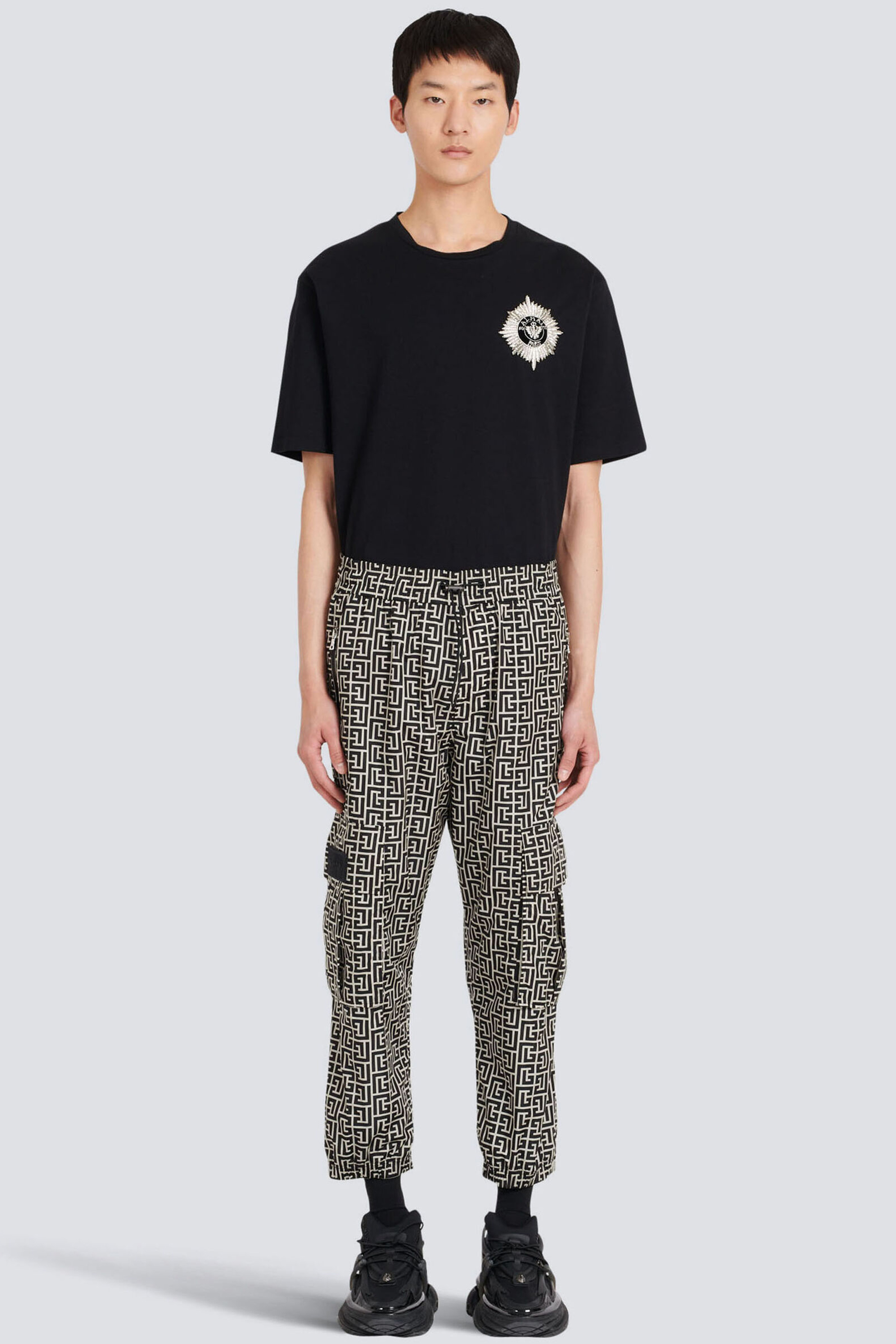 BALMAIN Monogram Cargo Pants