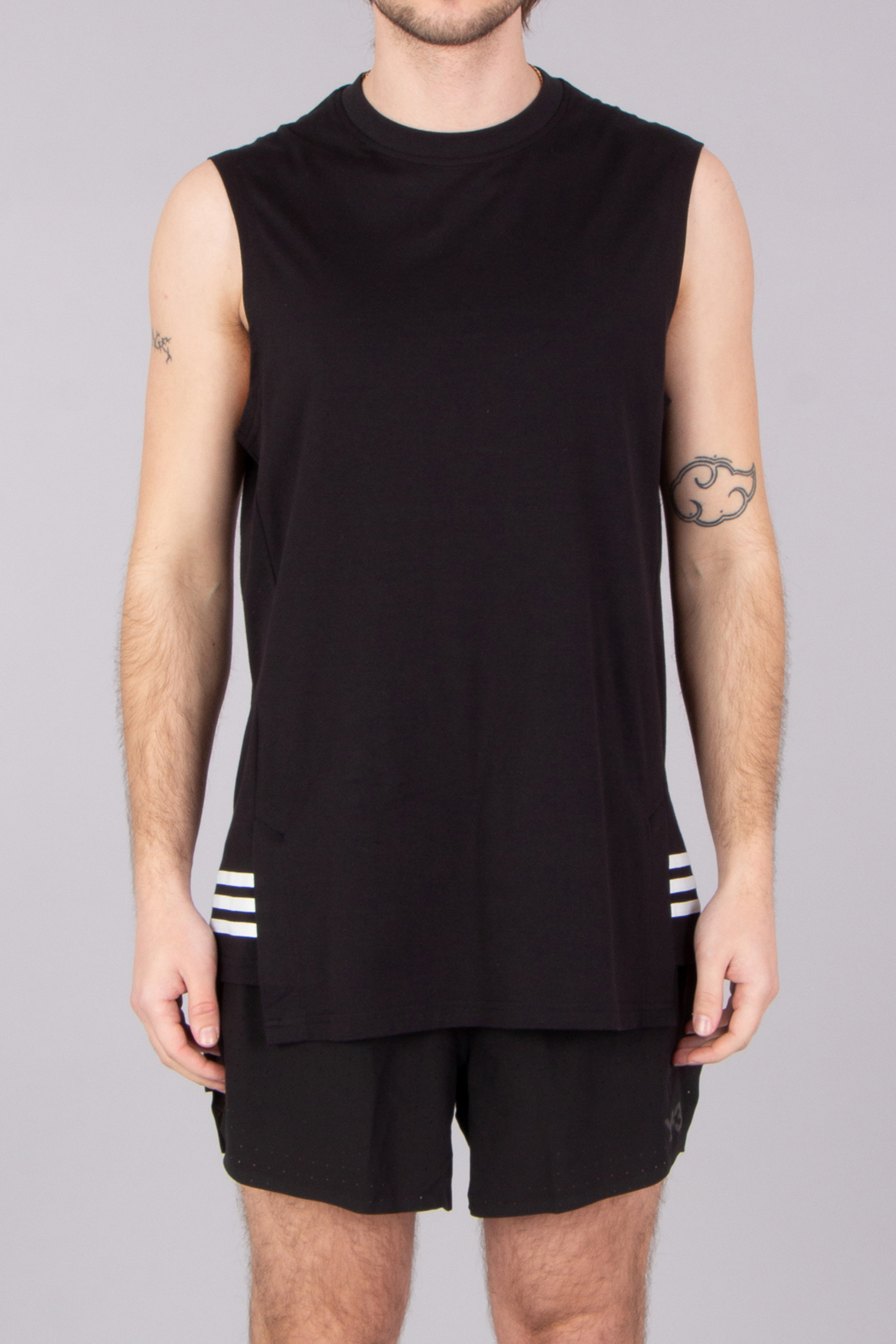 Y-3 Loose Fit Cotton Jersey Tank Top