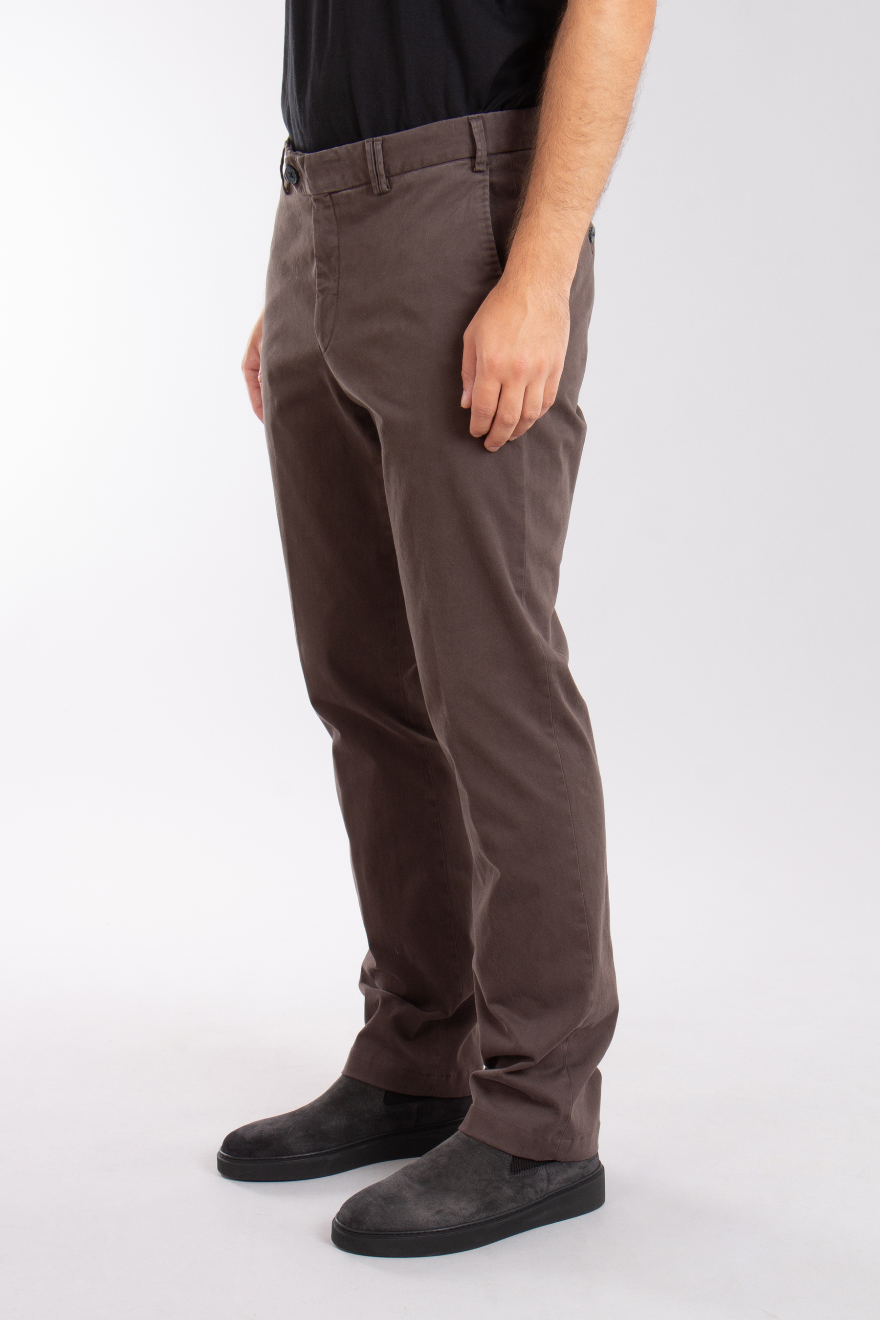 HILTL Supima Cotton Satin Business Chino Pants Peaker S