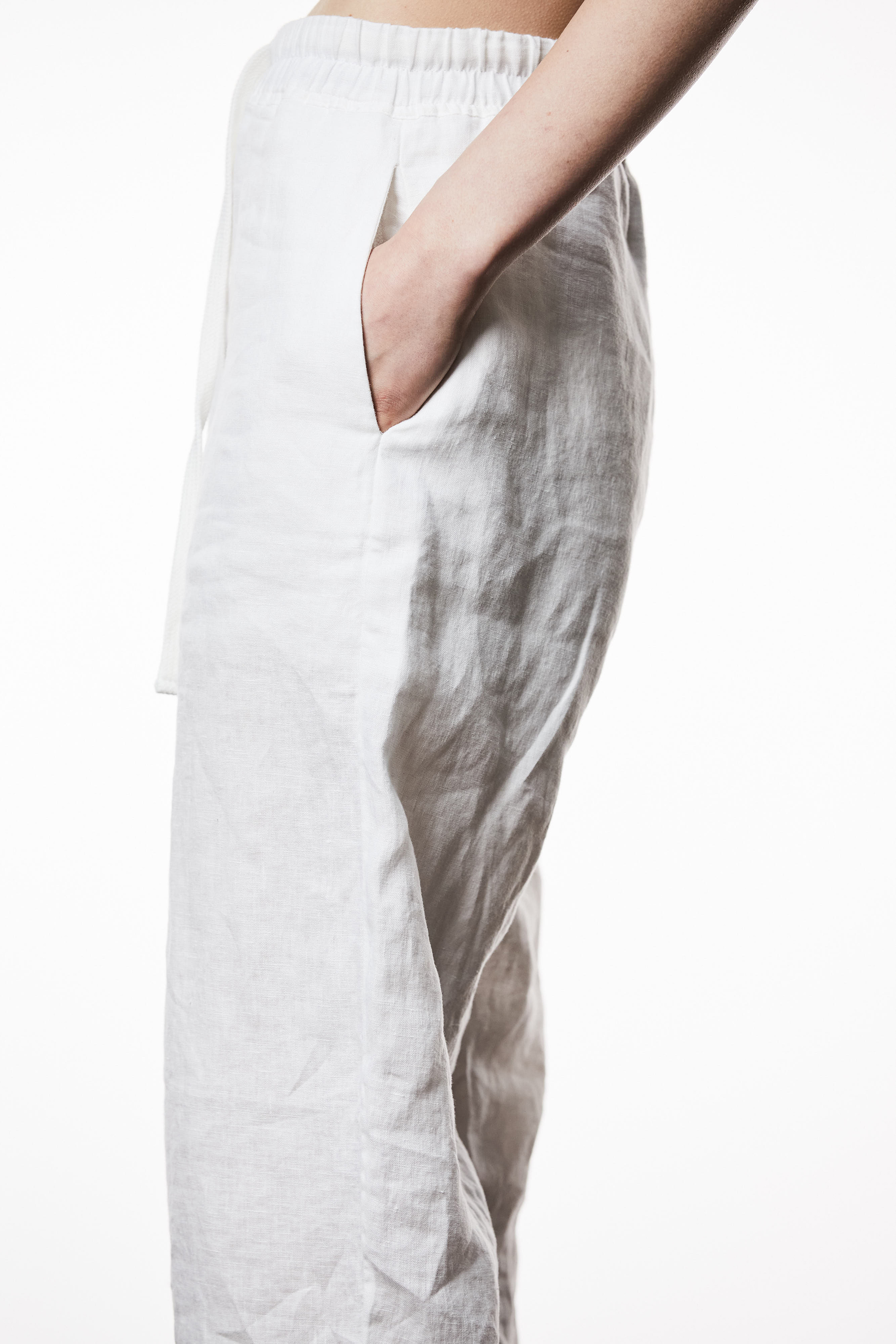 THOM KROM Relaxed Linen-Cotton Blend Pants