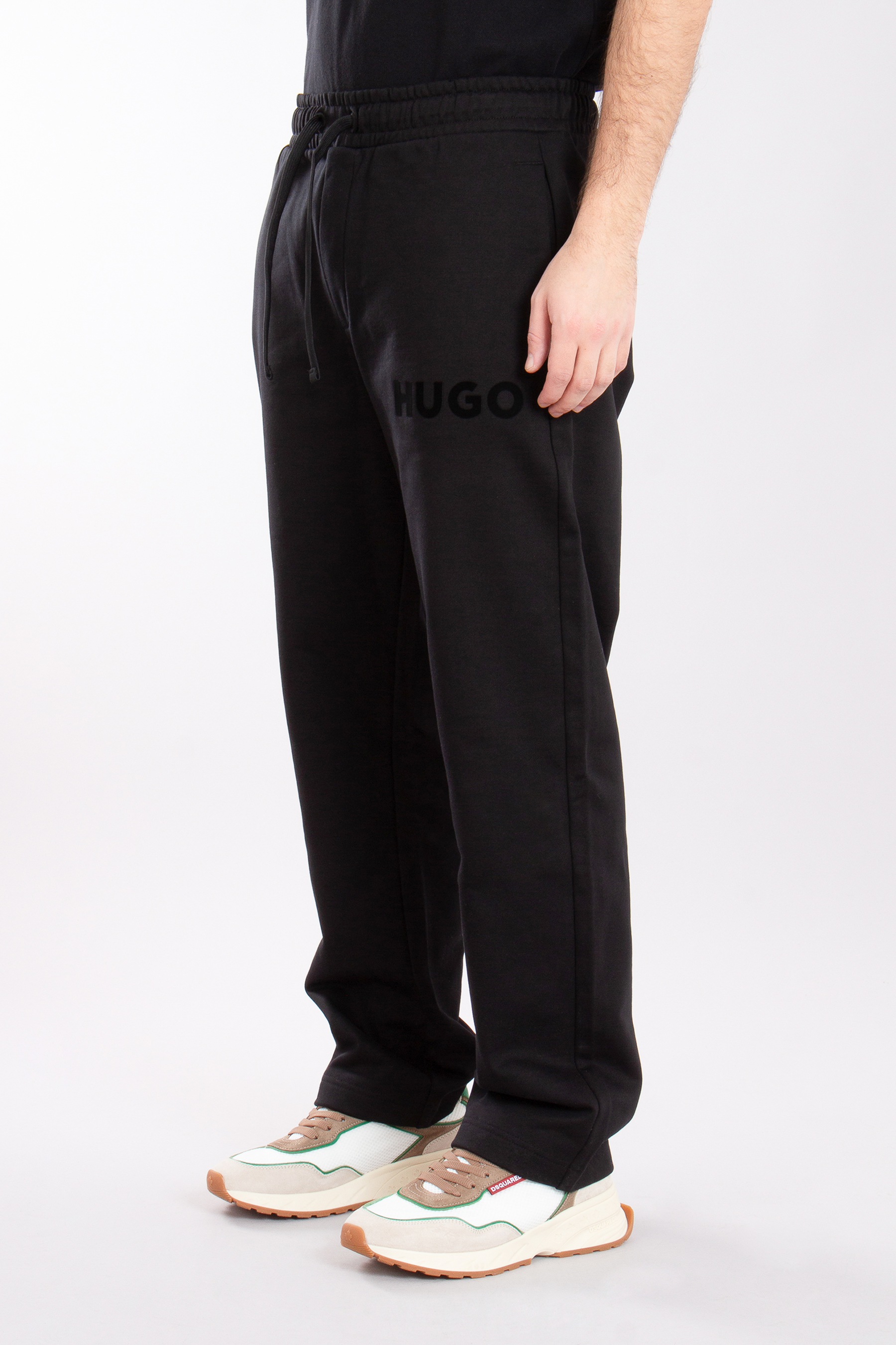 HUGO Loose Fit Printed Cotton French Terry Sweatpants Dumrulo