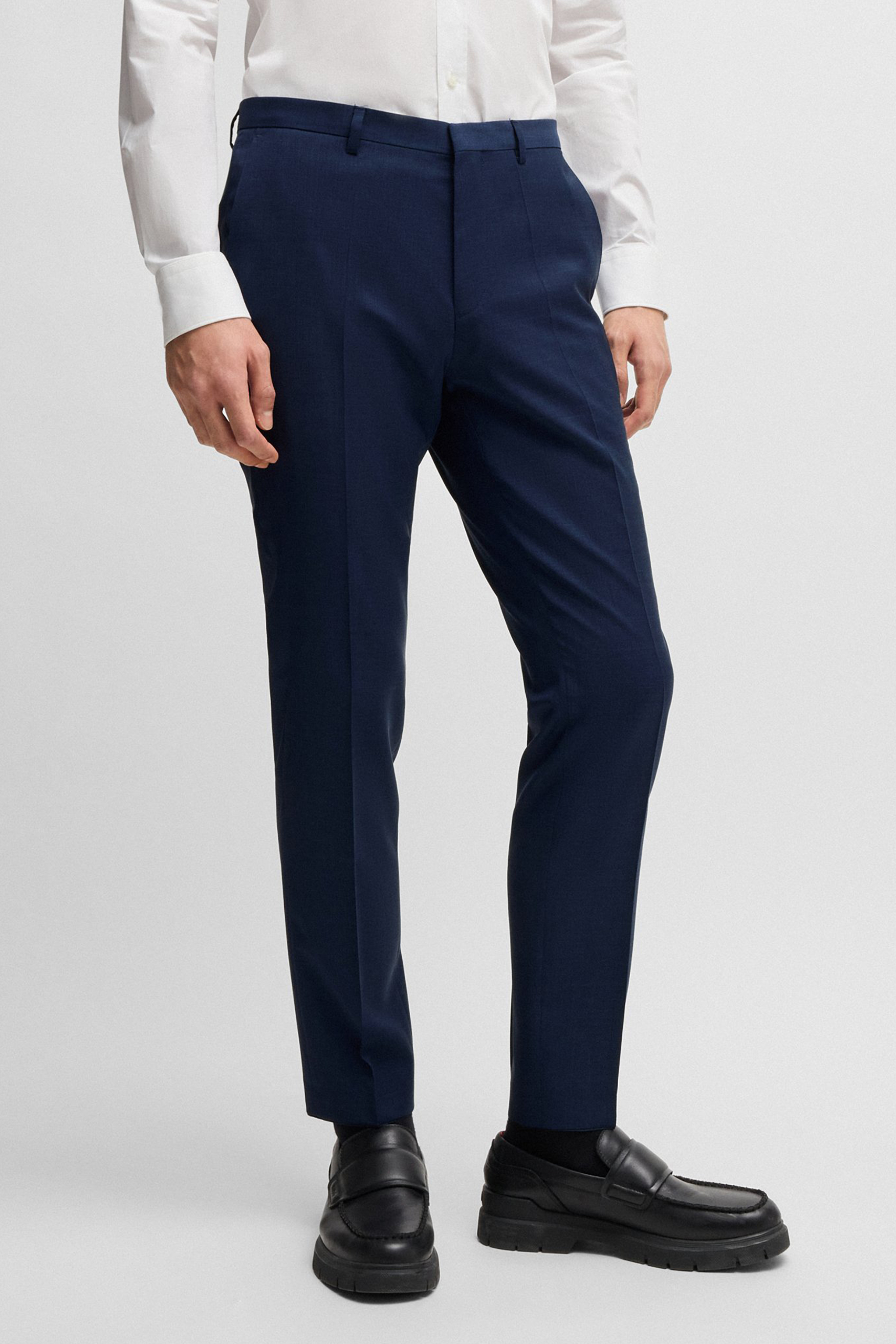 HUGO Extra Slim Fit Virgin Wool Suit Pants Hesten