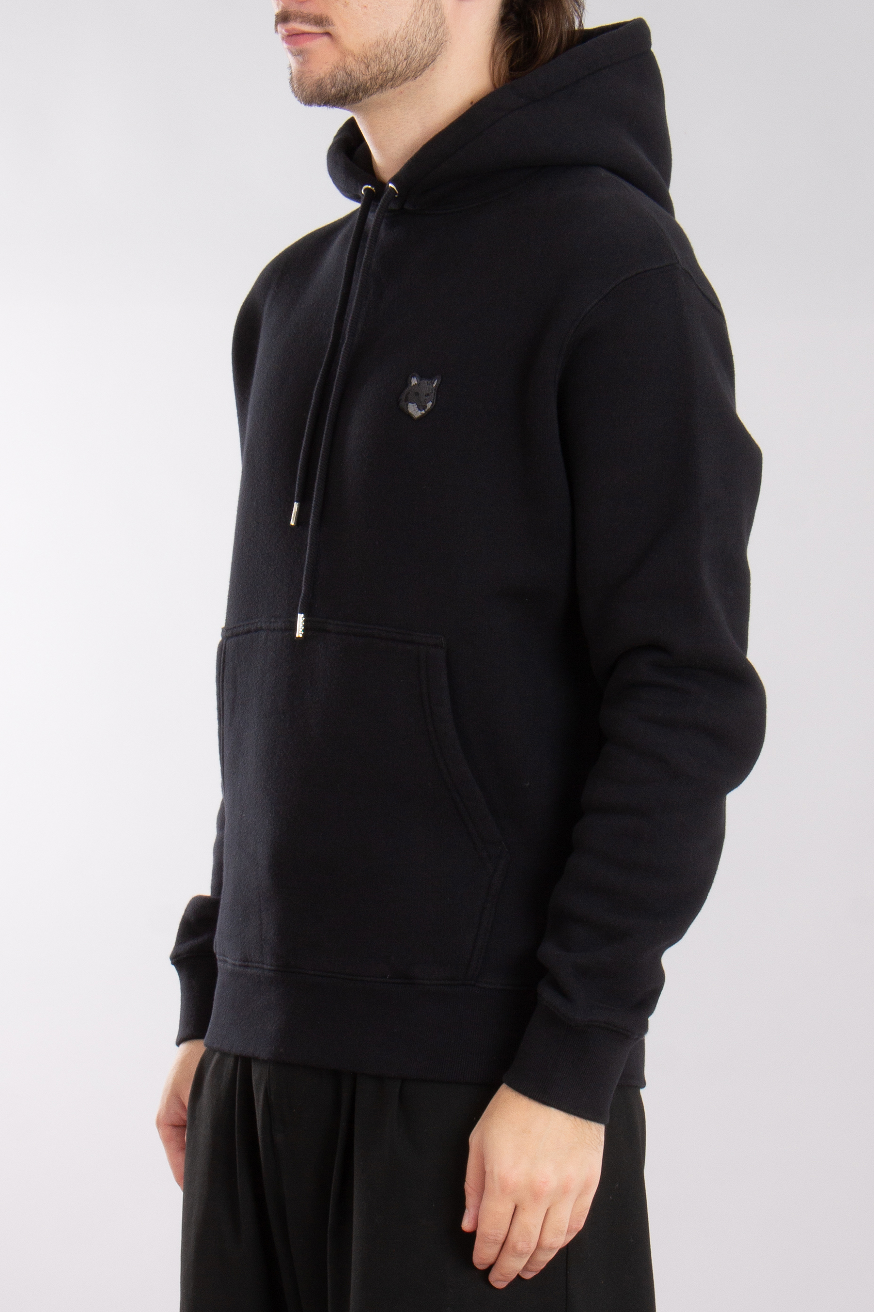 MAISON KITSUNÉ Bold Fox Head Patch Cotton Fleece Hoodie