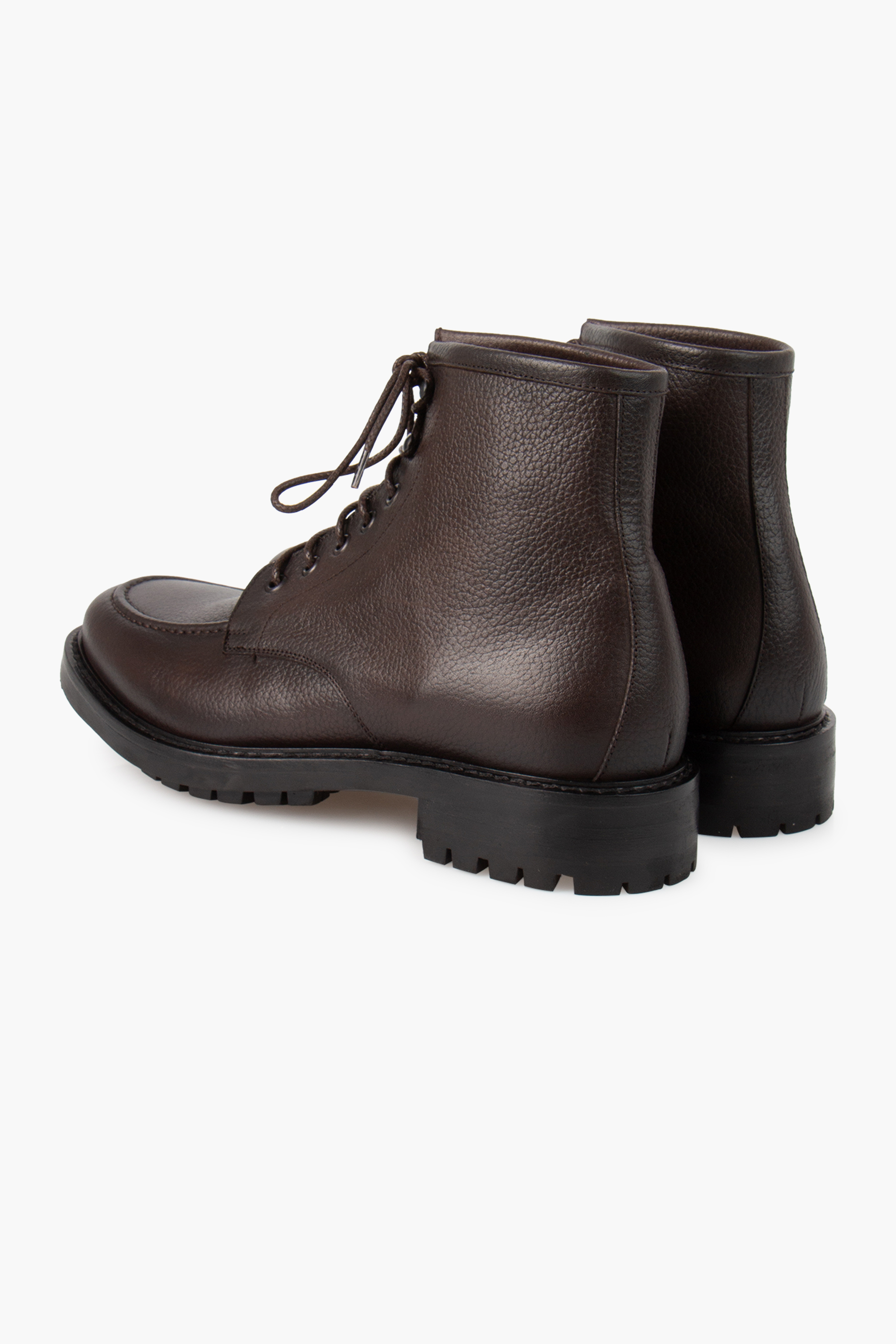 PAL ZILERI Grained Leather Ankle Boots