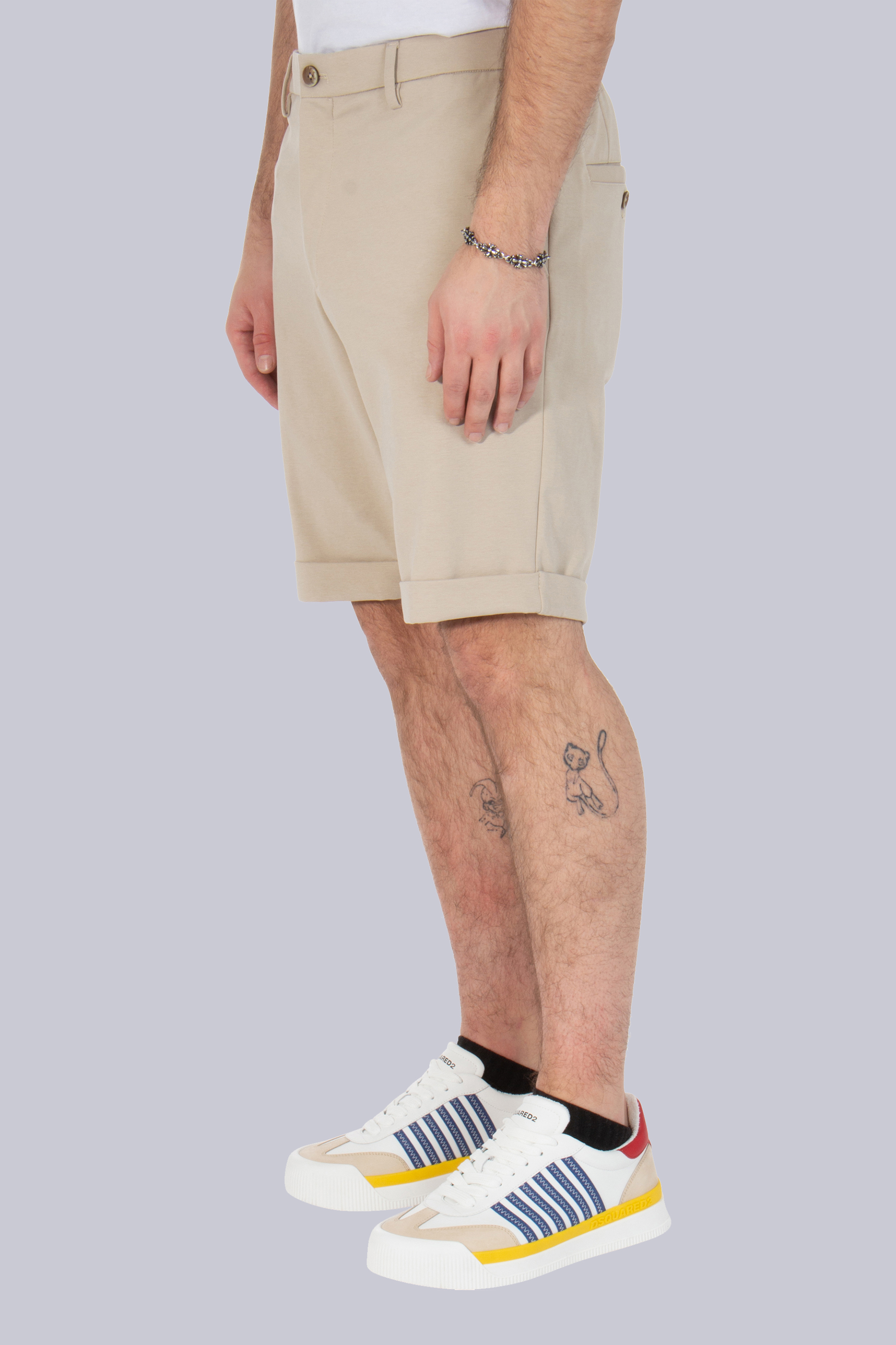 GTA Slim Fit Cotton-Nylon Stretch Shorts Davide Short