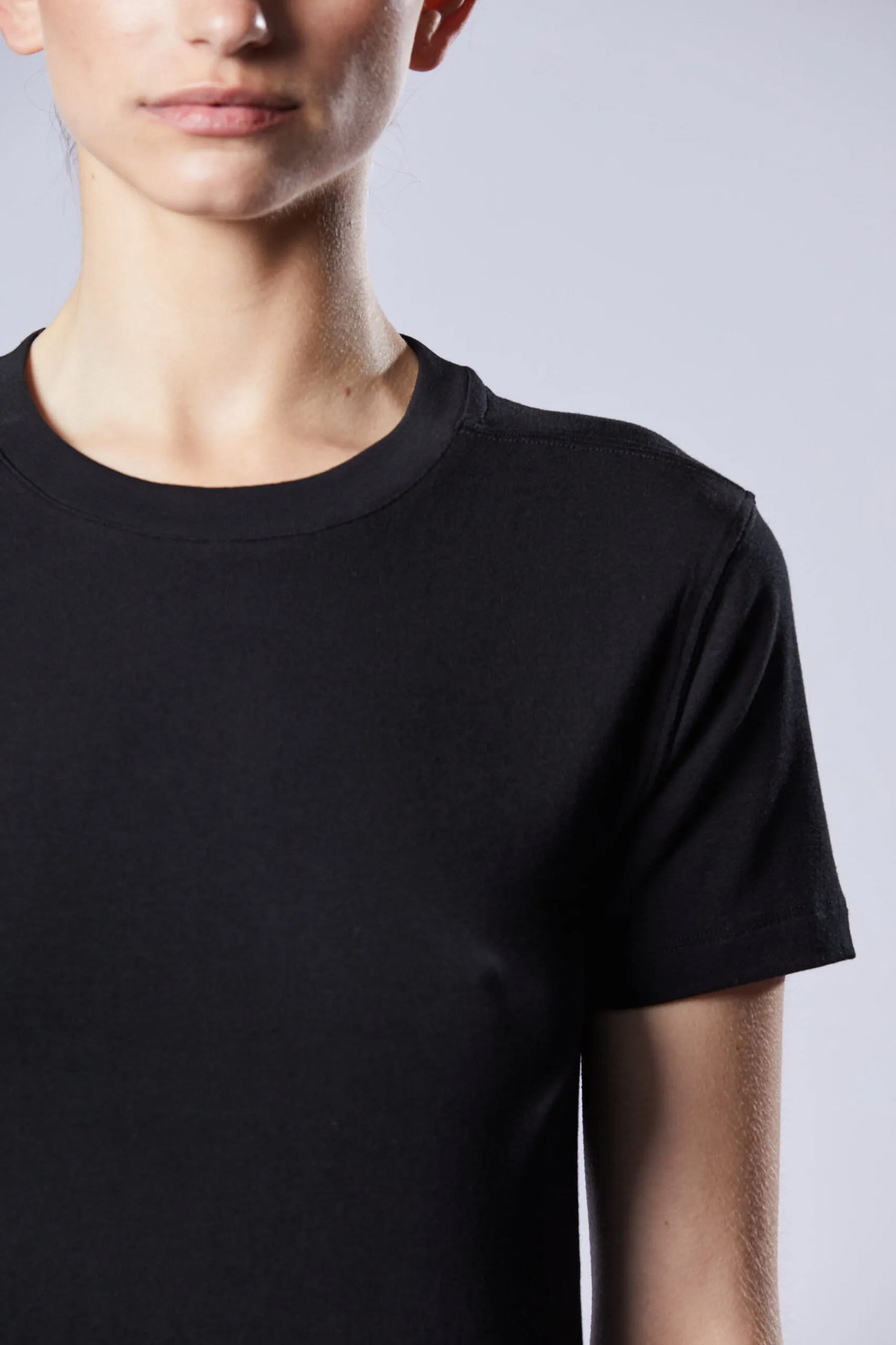 THOM KROM Round Neck Cotton Modal Jersey T-Shirt