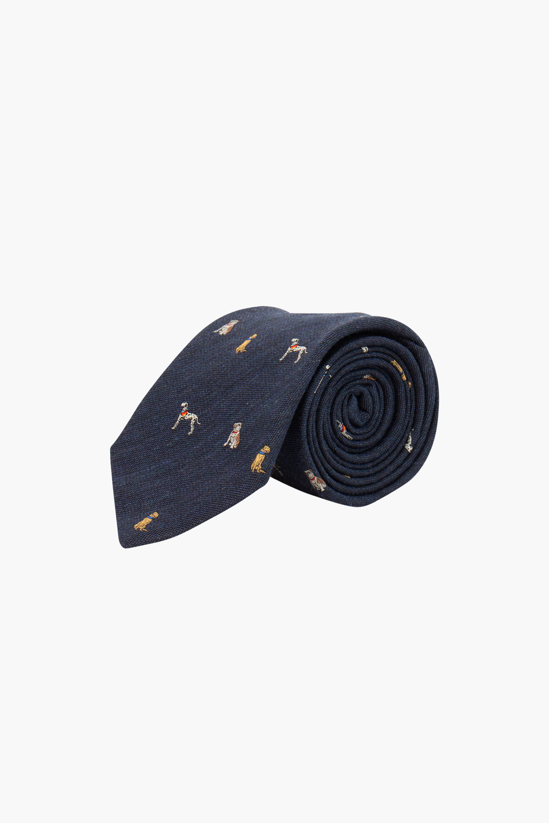 PAUL SMITH Dog Pattern Silk Blend Tie