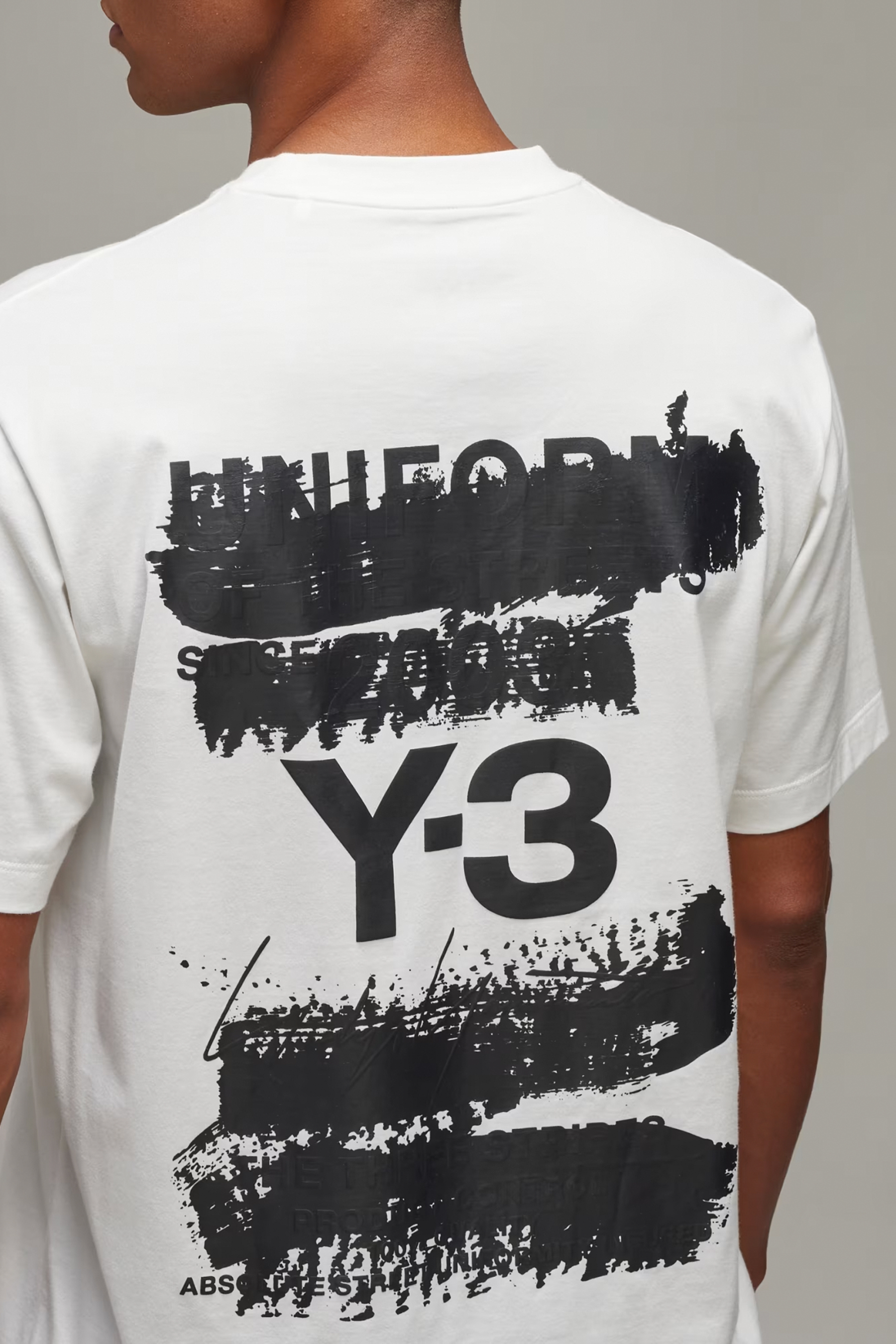 Y-3 U Graphic Print Cotton Jersey T-Shirt