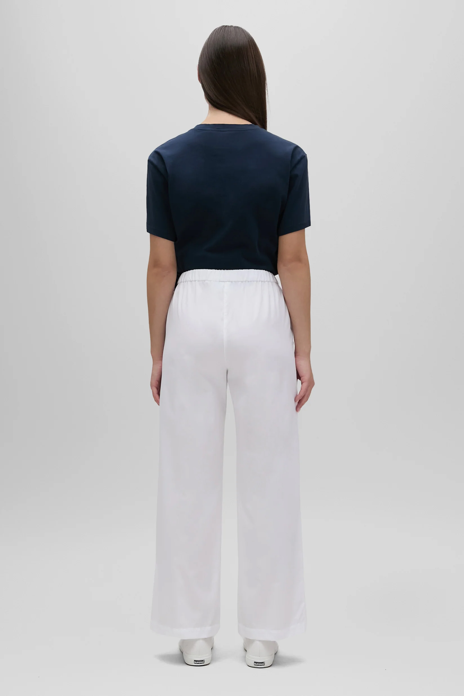 ASPESI Straight Leg Cotton Poplin Pants