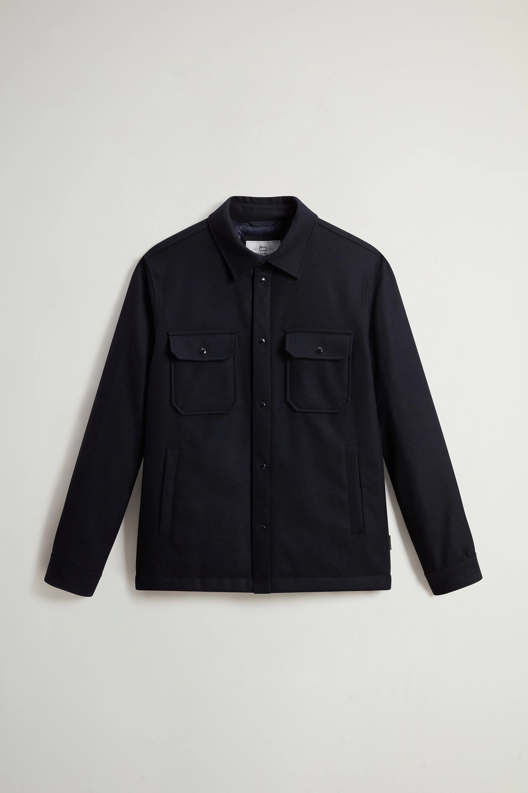 WOOLRICH Recycled Melton Wool Blend Alaskan Overshirt