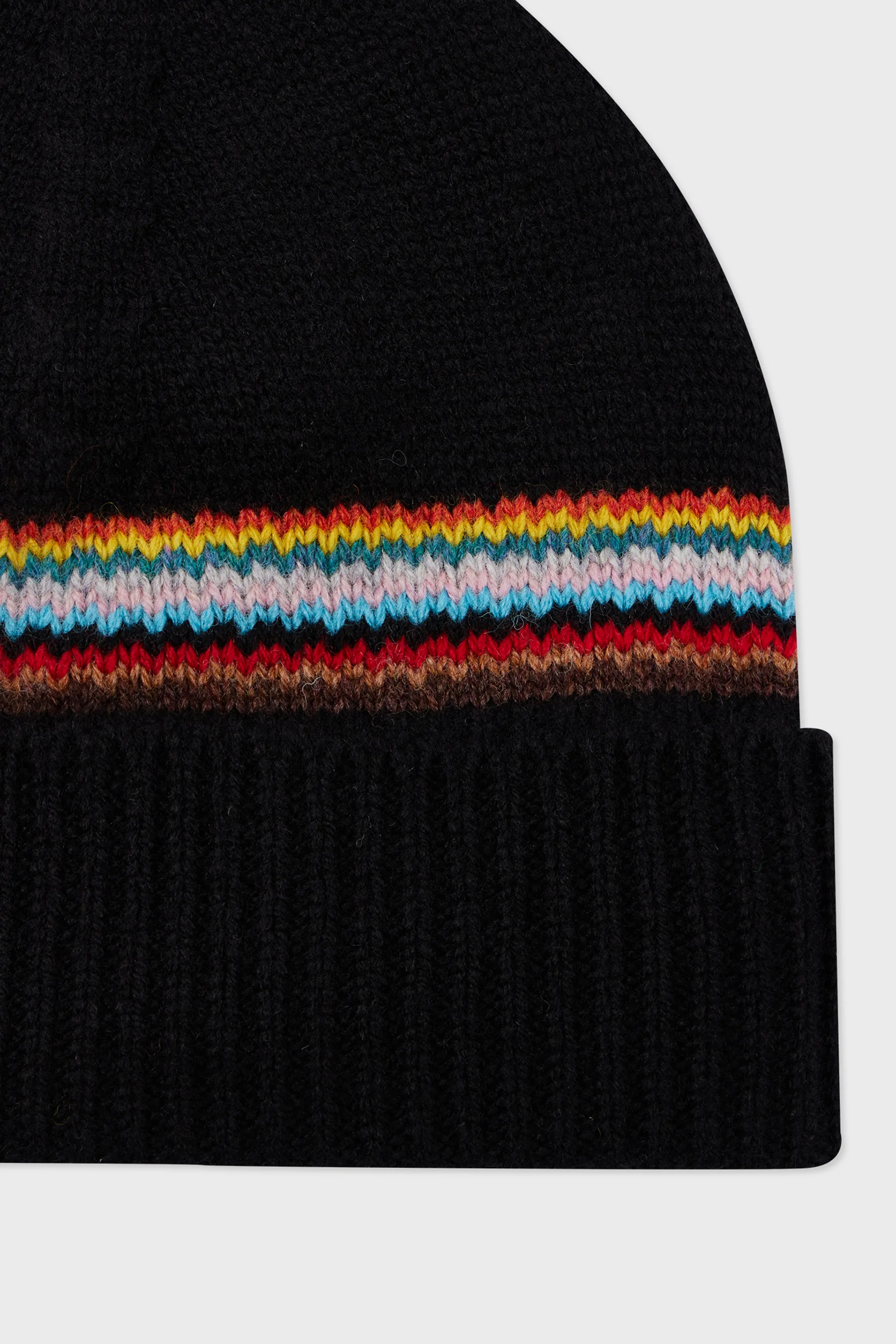 PAUL SMITH 'Signature Stripe' Block Lambswool Beanie