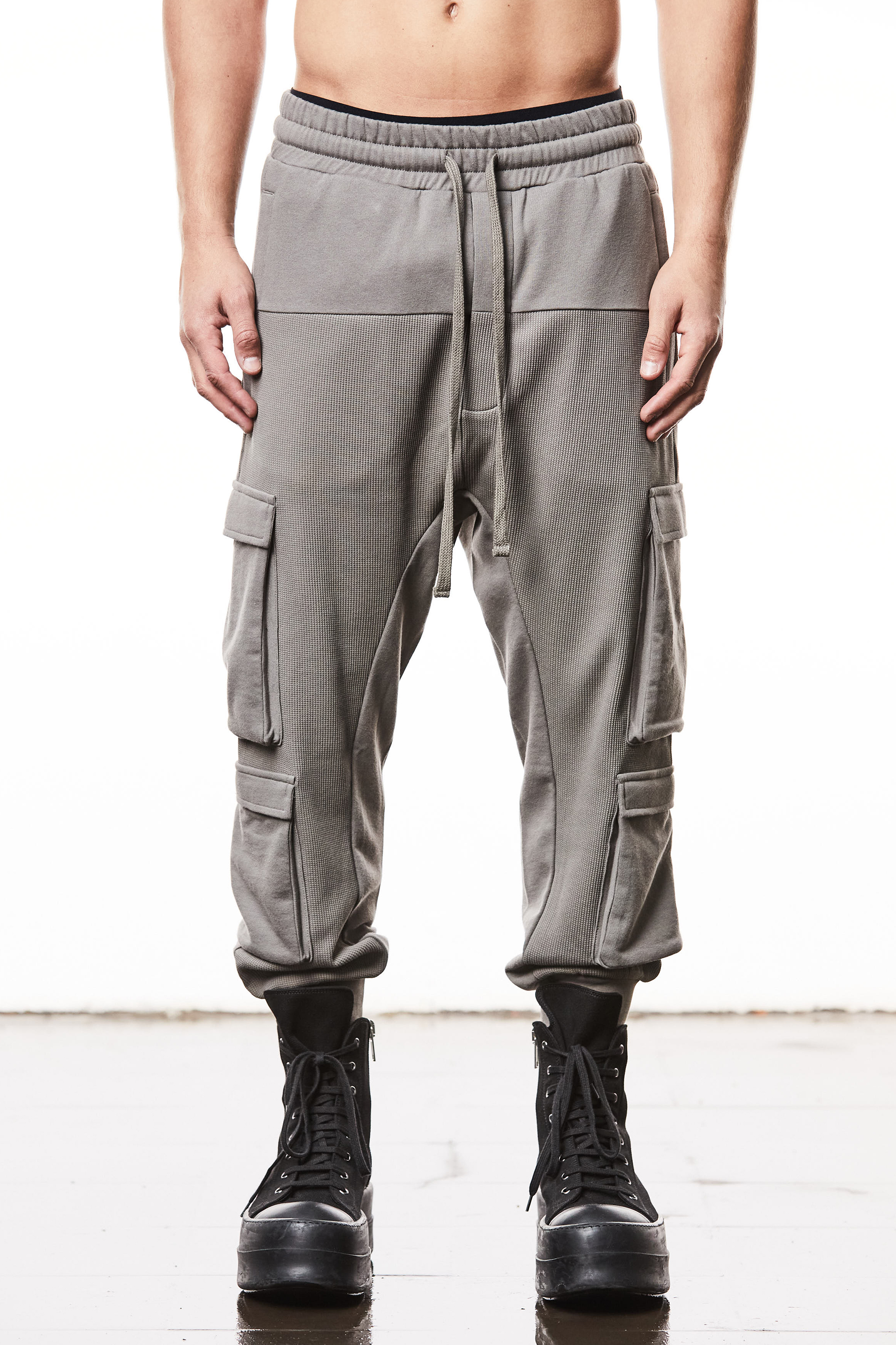 THOM KROM Matmix Cotton Jersey Cargo Sweatpants