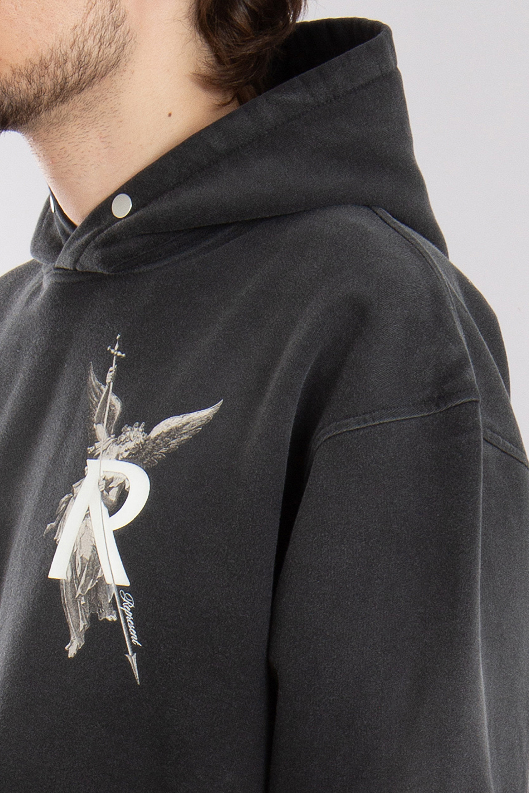 REPRESENT Archangel Print Cotton Hoodie