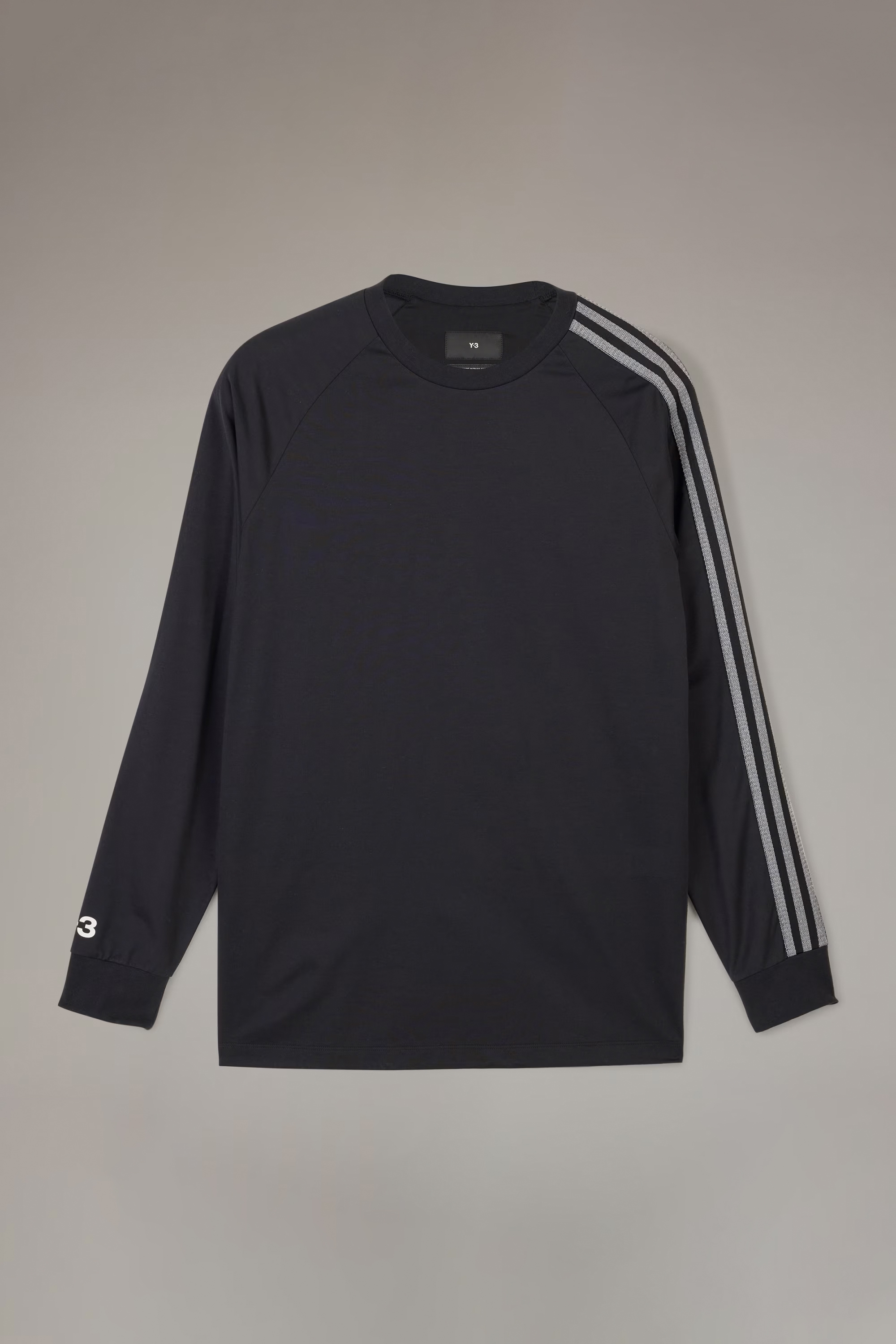 Y-3 3-Stripes Cotton Blend Long Sleeve