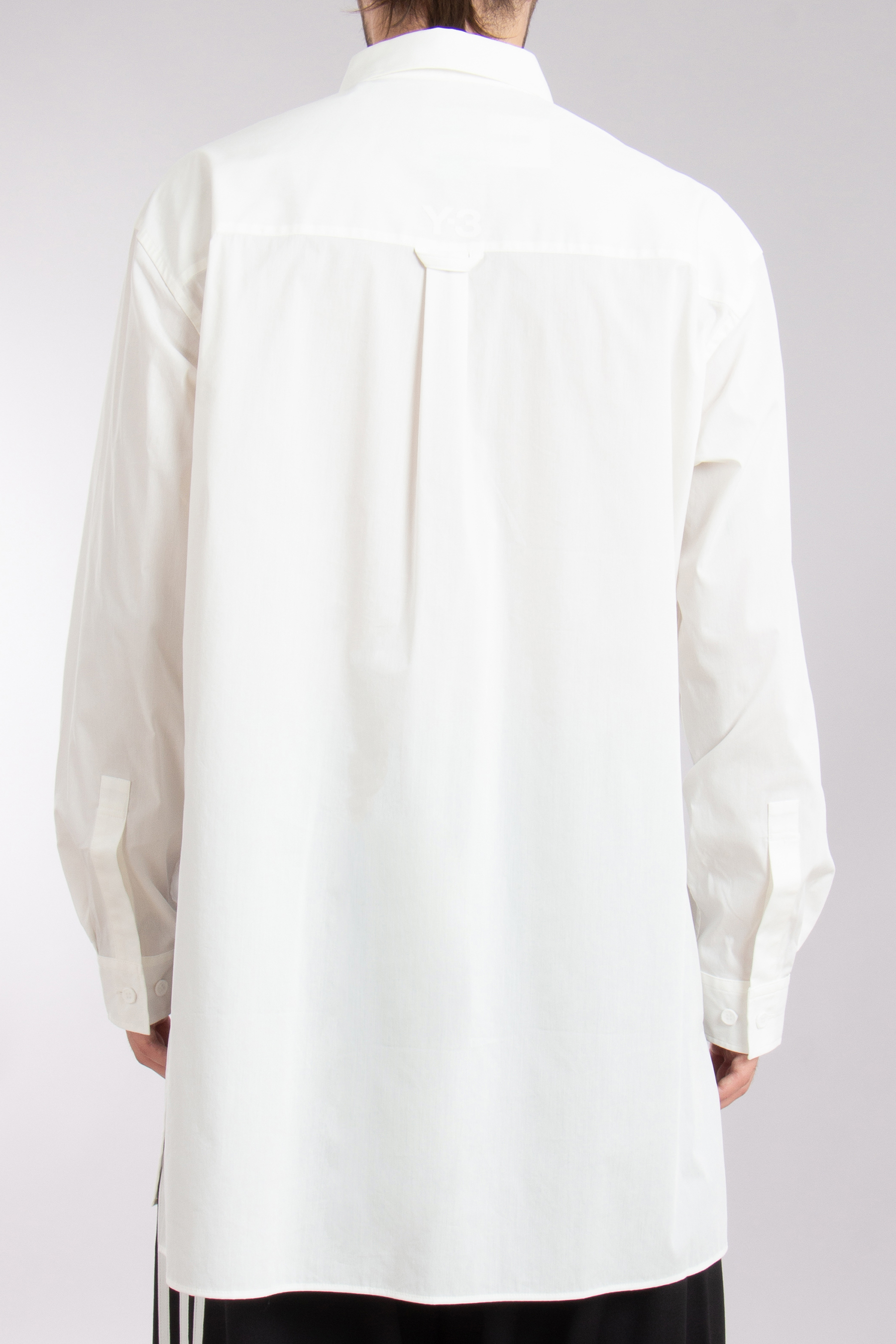 Y-3 Oversized Cotton Blend Stretch Overshirt