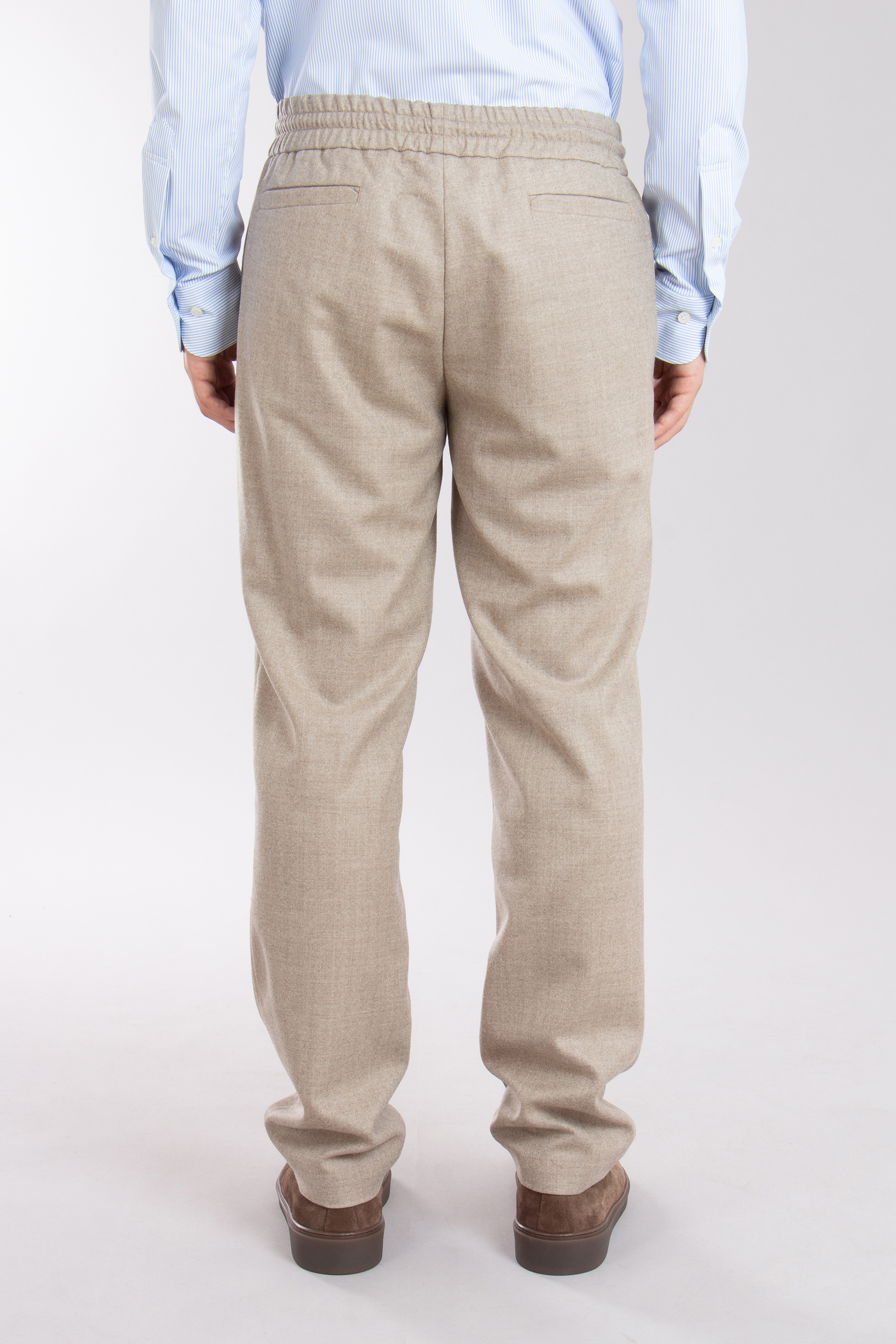 SEASE Herringbone Virgin Wool Pants Mindset