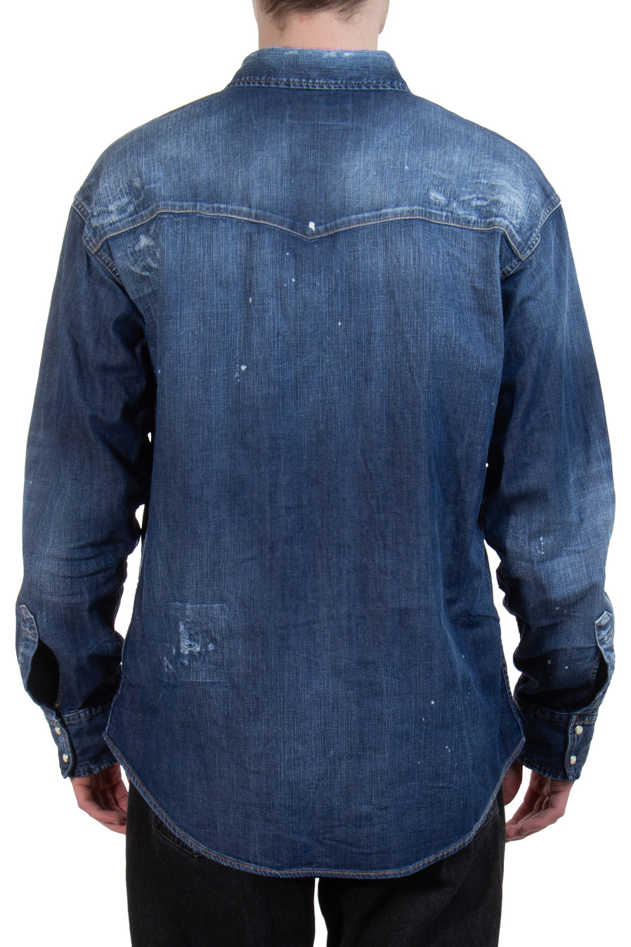 DSQUARED2 D2 Leaf West Dropped Shoulder Denim Shirt