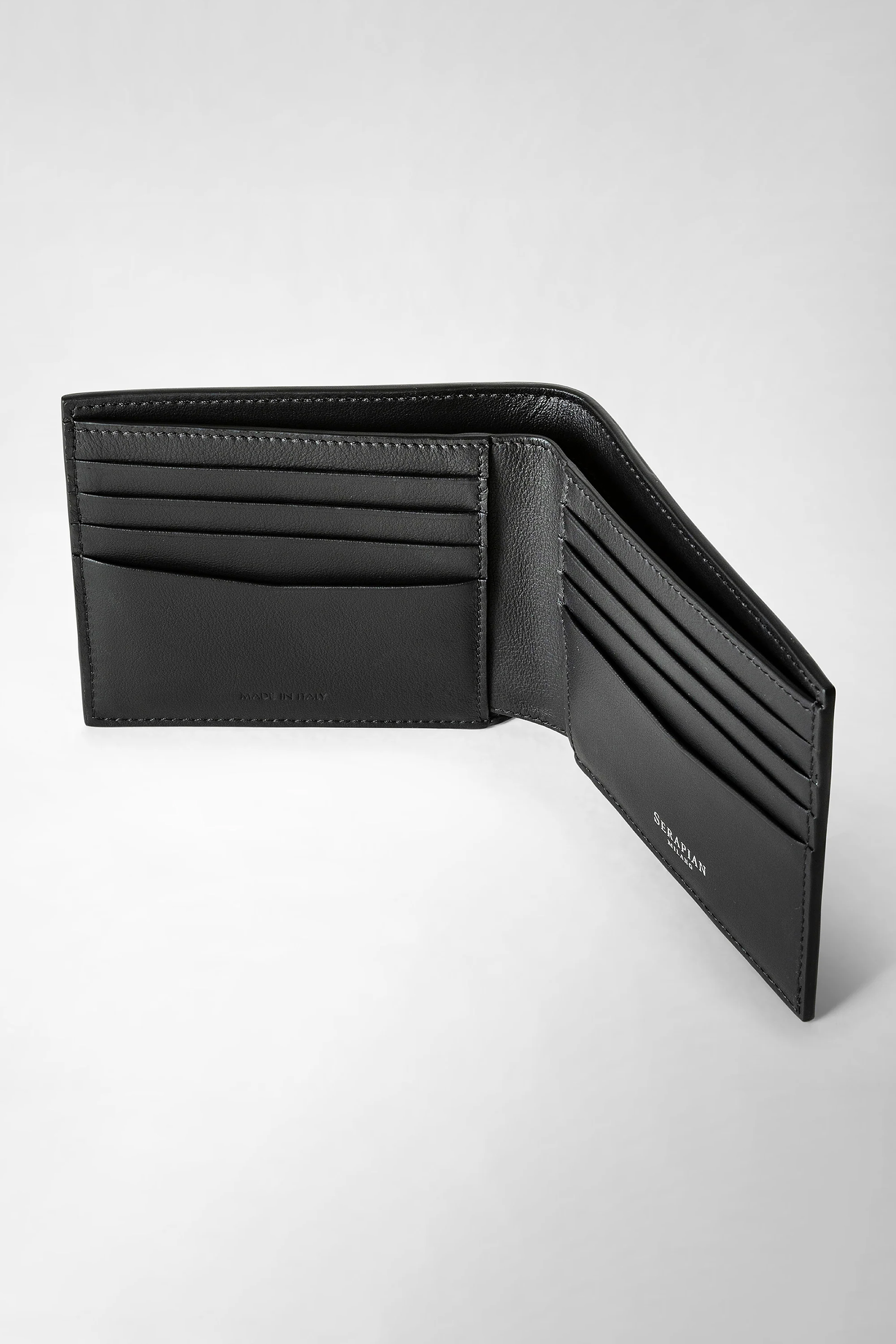 SERAPIAN Eight-Card Mosaico Leather Wallet