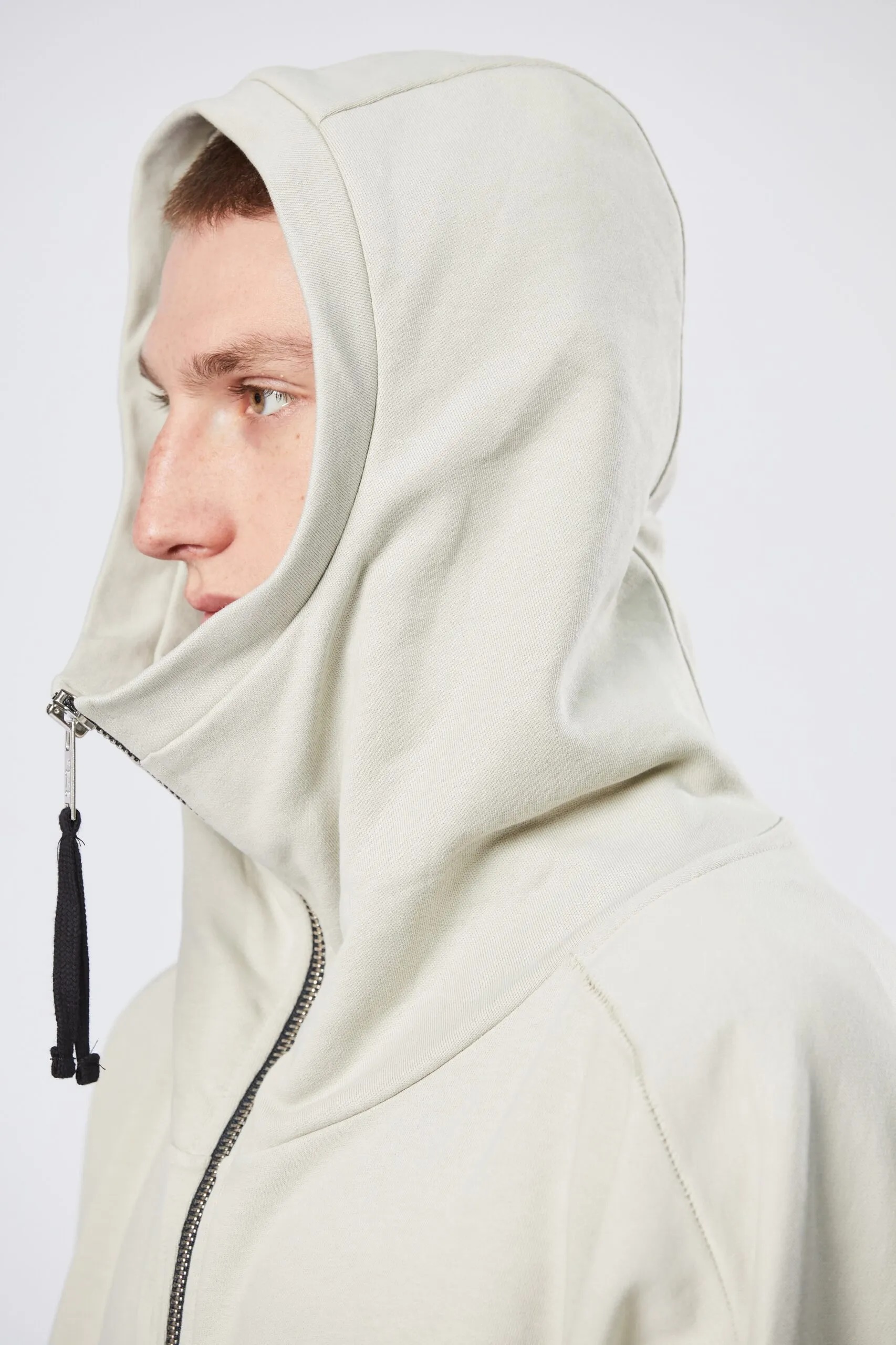 THOM KROM Cotton Stretch Zip-Hoodie 