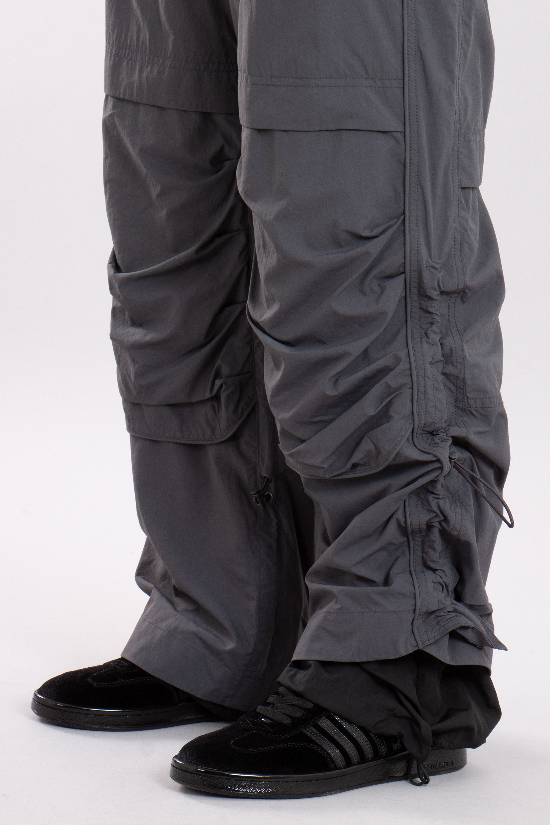 JUUN.J Loose Fit Layered Nylon Pants